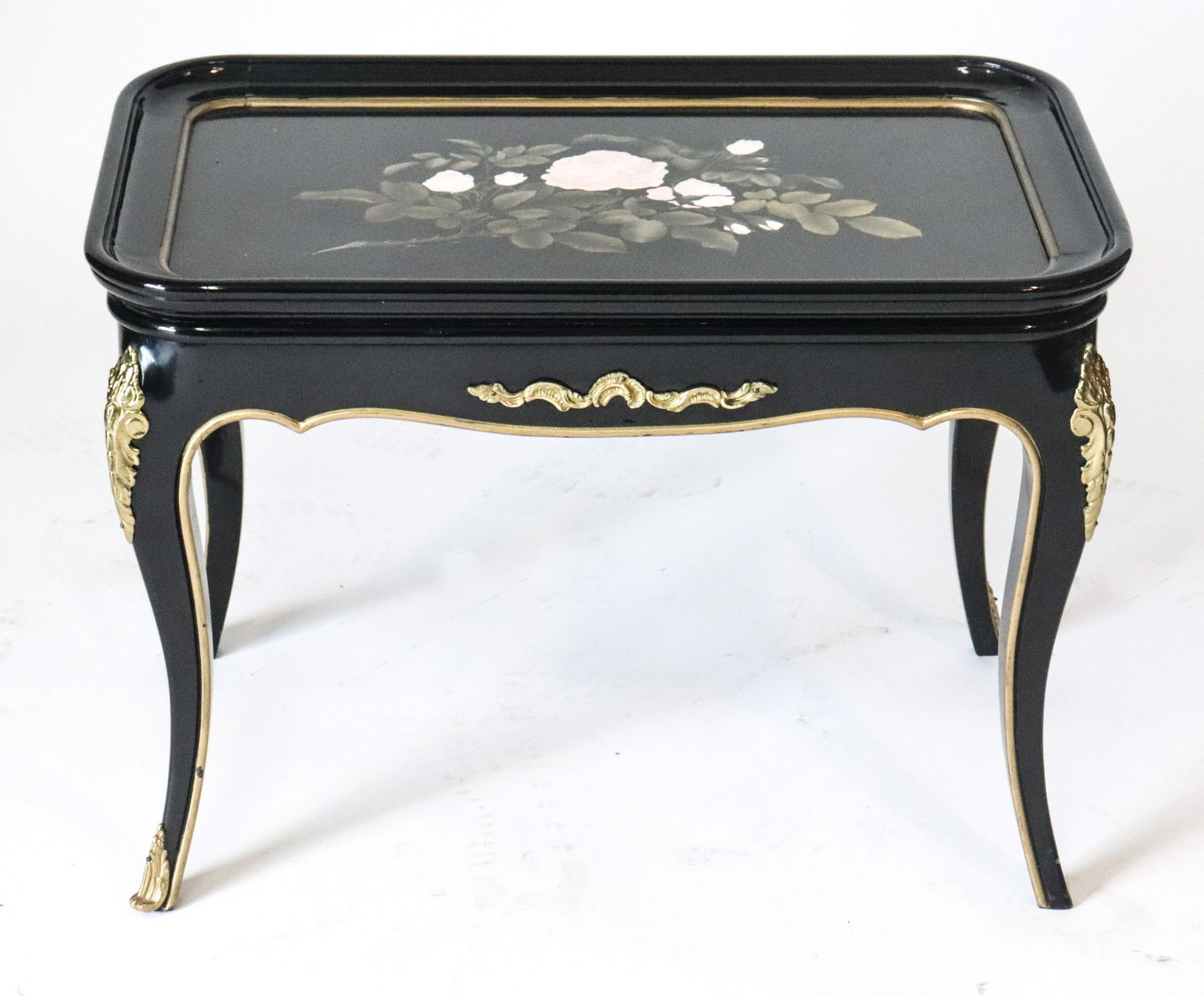 Italian Pietra Dura & Gilt Bronze Side Table (1 of 5)