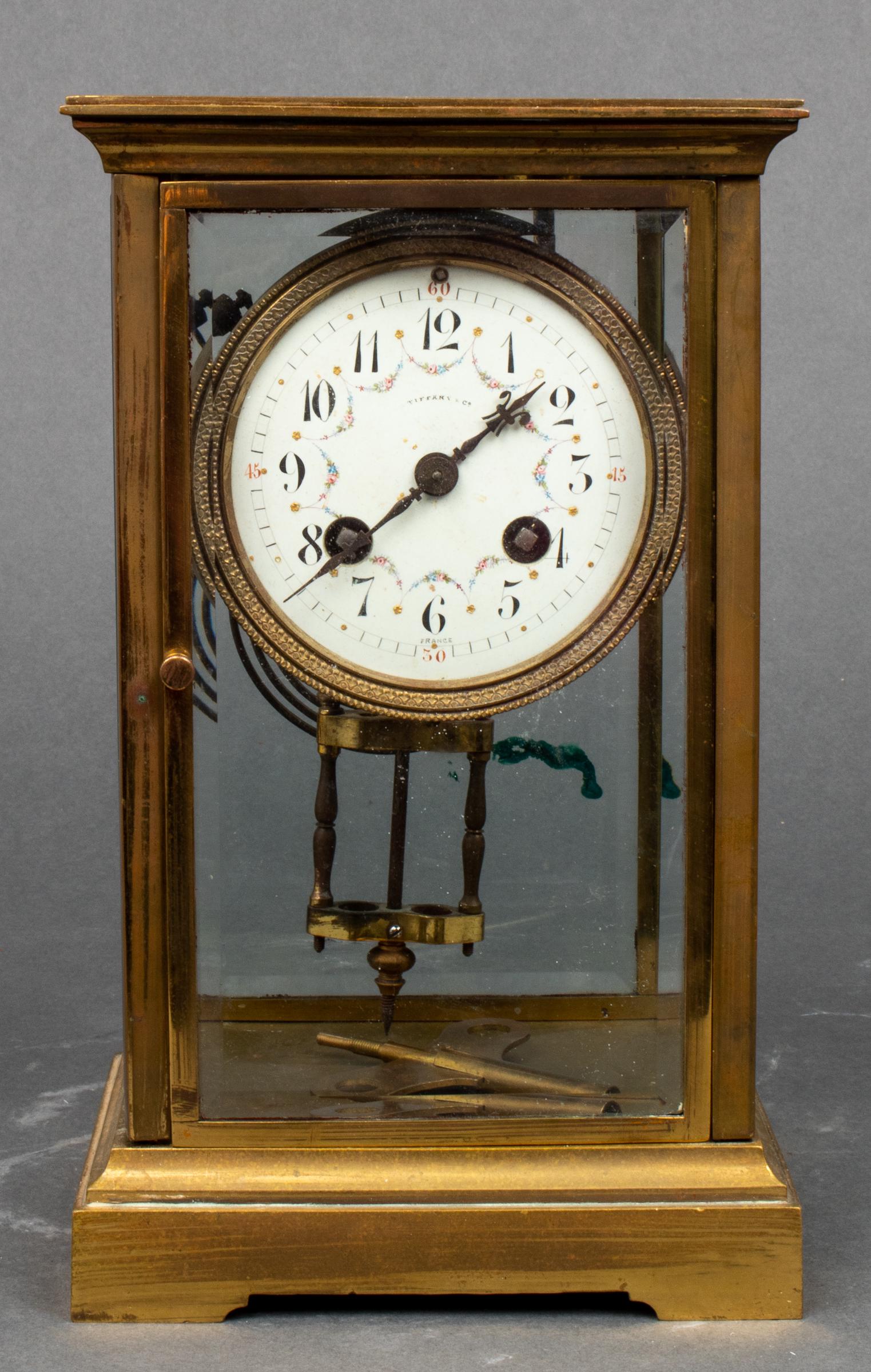Tiffany & Co. Japy Freres Brass Clock (1 of 6)