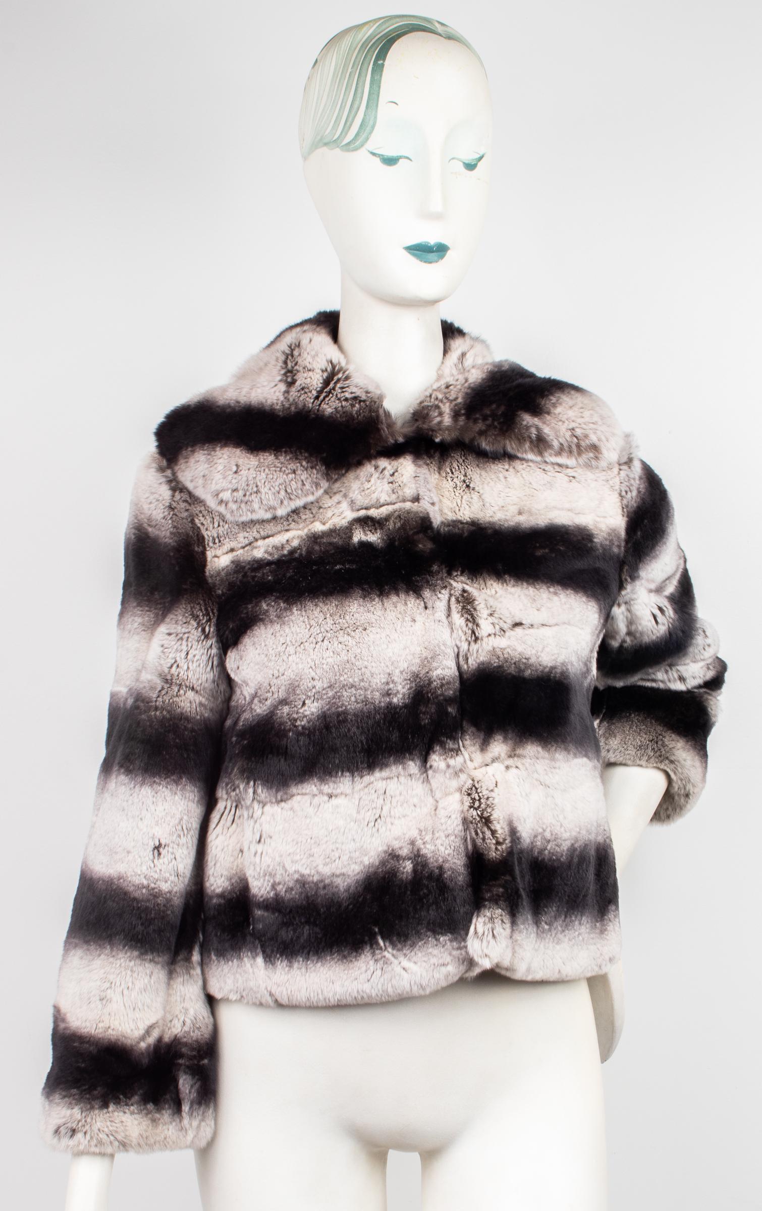 Alice+Olivia Rabbit Fur Coat (1 of 7)
