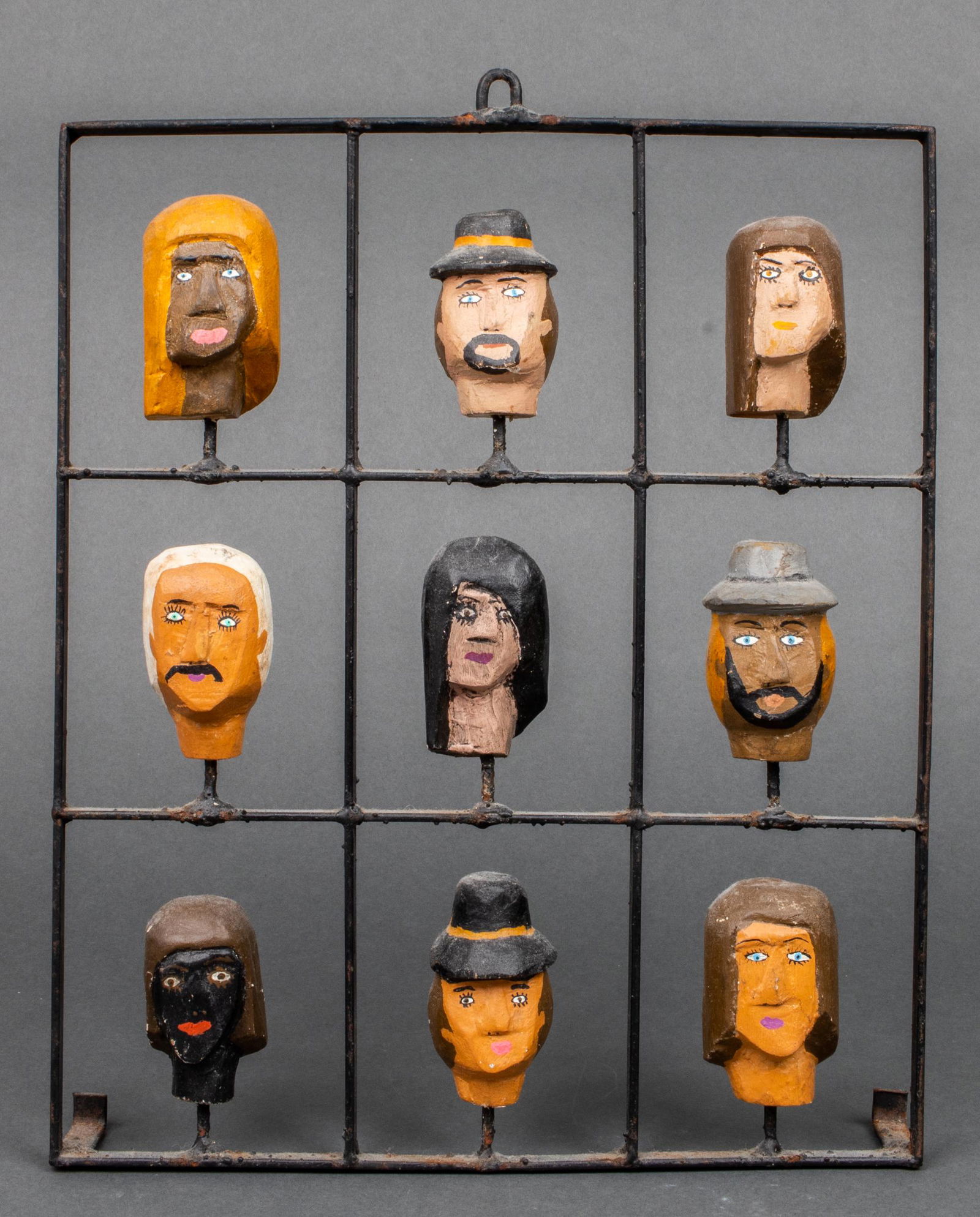Outsider / Folk Art "Heads" Sculpture (1 of 7)