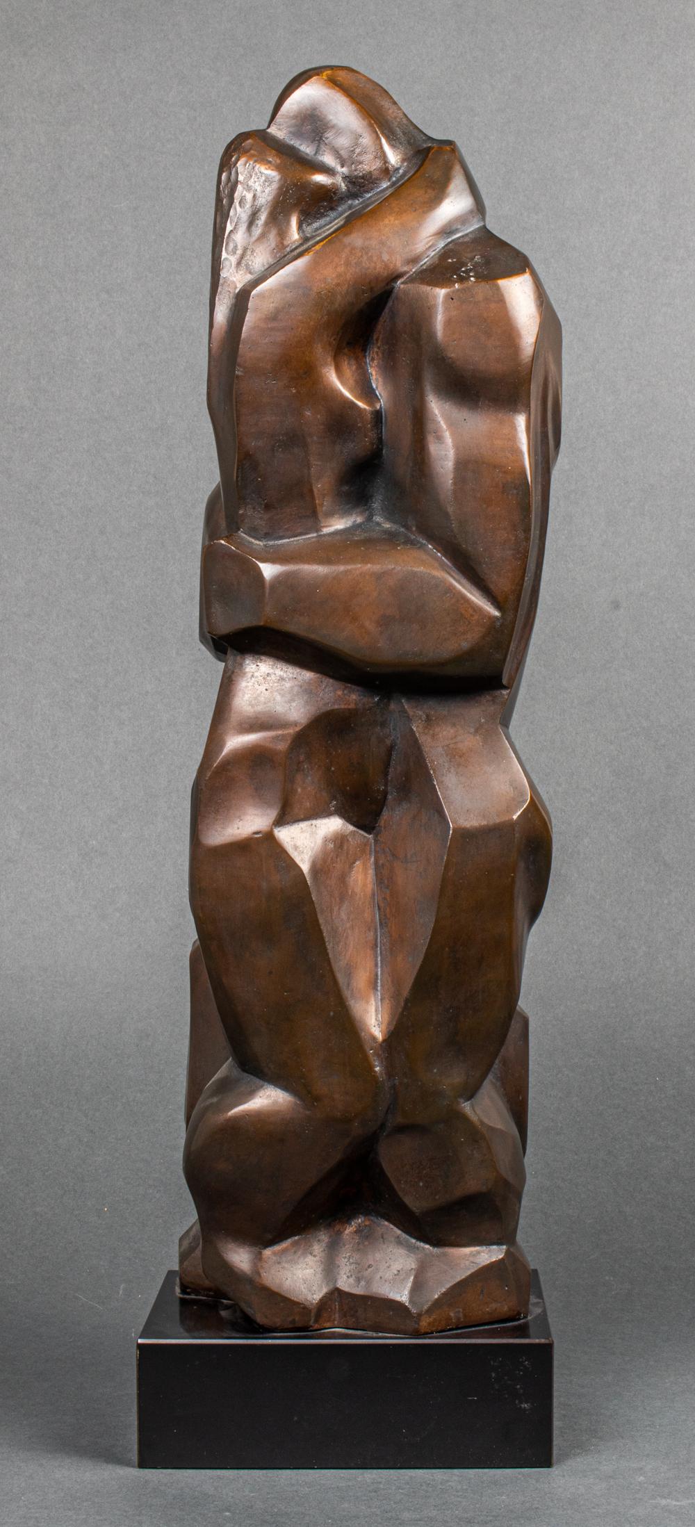 Irving Amen "Embrace" Modern Bronze Sculpture (1 of 8)