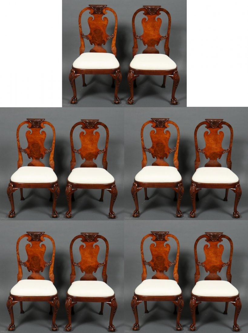 Irish George II Manner Carved Mahogany Chairs, 10 (1 of 13)