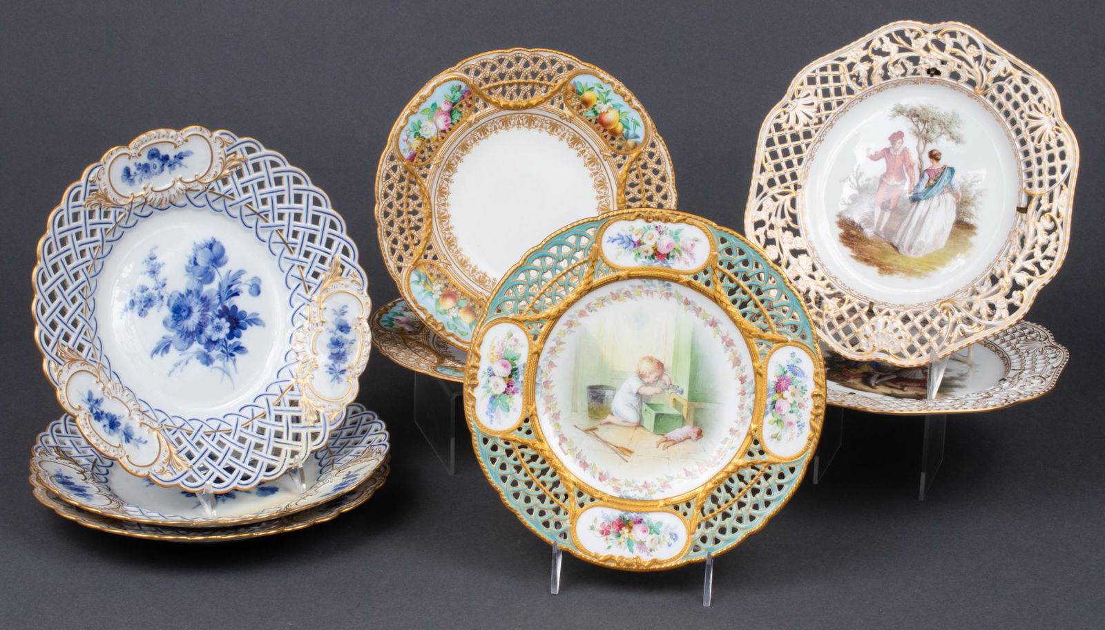 Meissen, KPM, & Copeland Porcelain Plates, 8 (1 of 19)