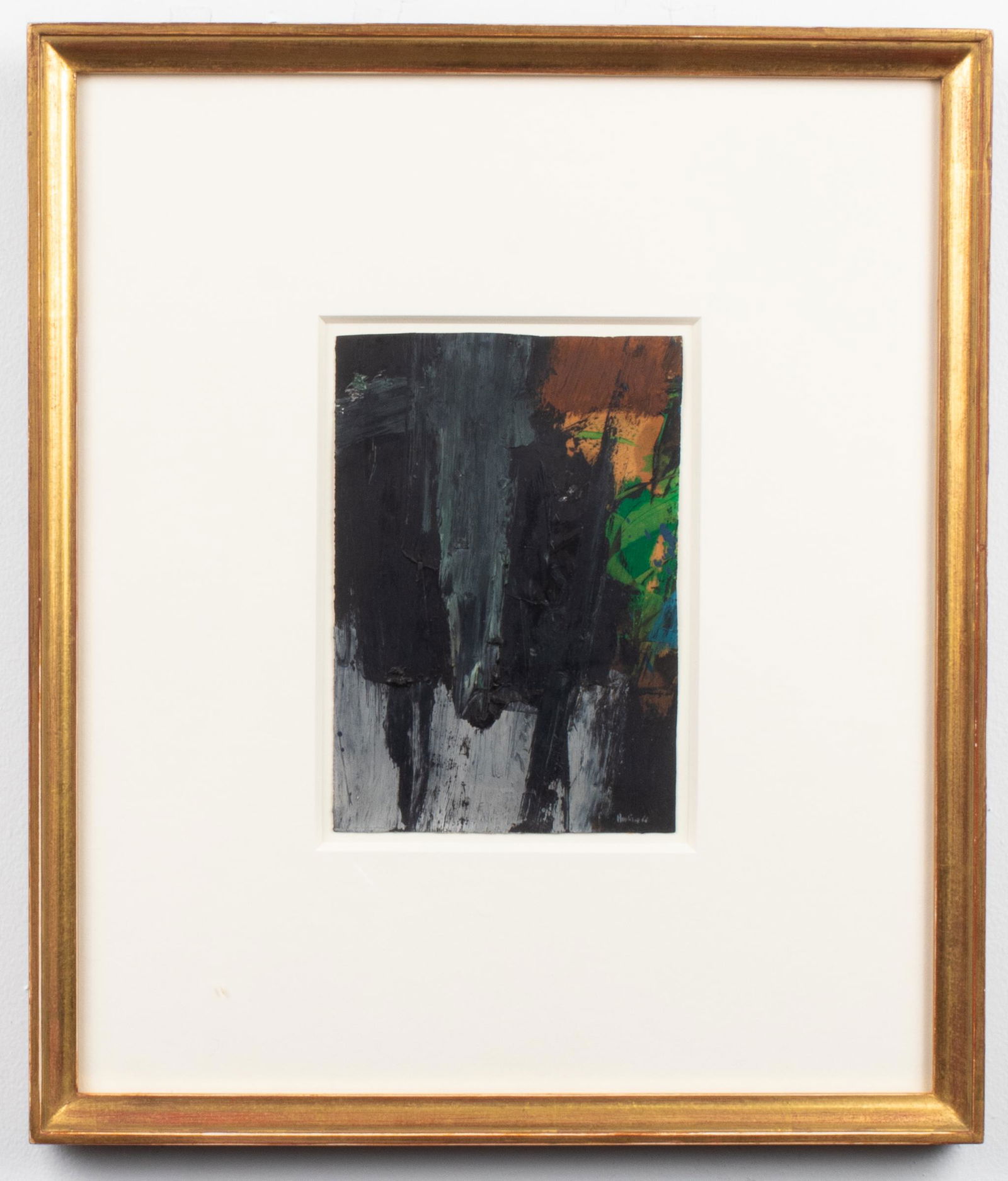 Budd Hopkins Abstract Oil on Paper (1 of 6)