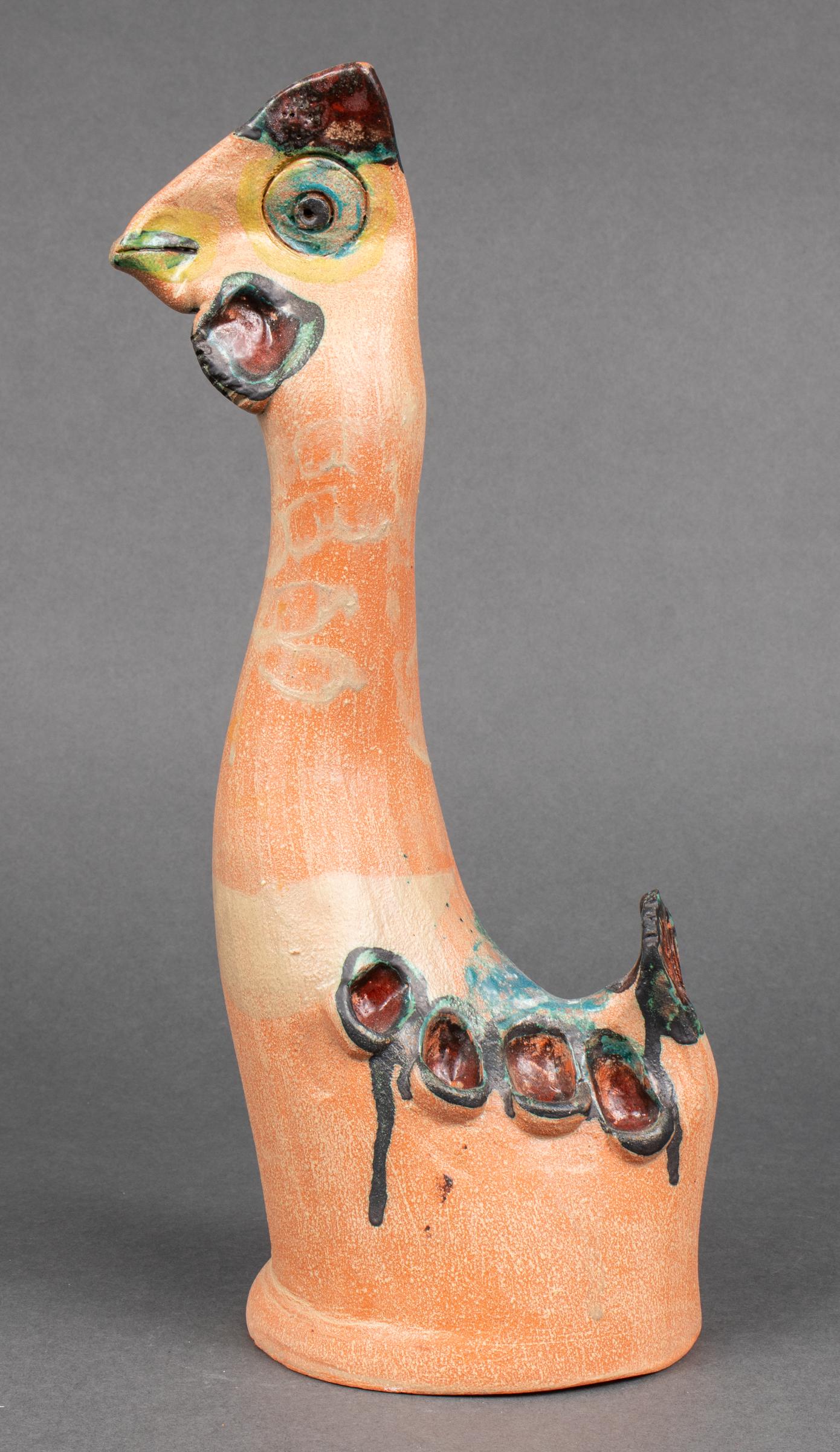 Illegibly Signed Art Pottery Bird Sculpture (1 of 7)