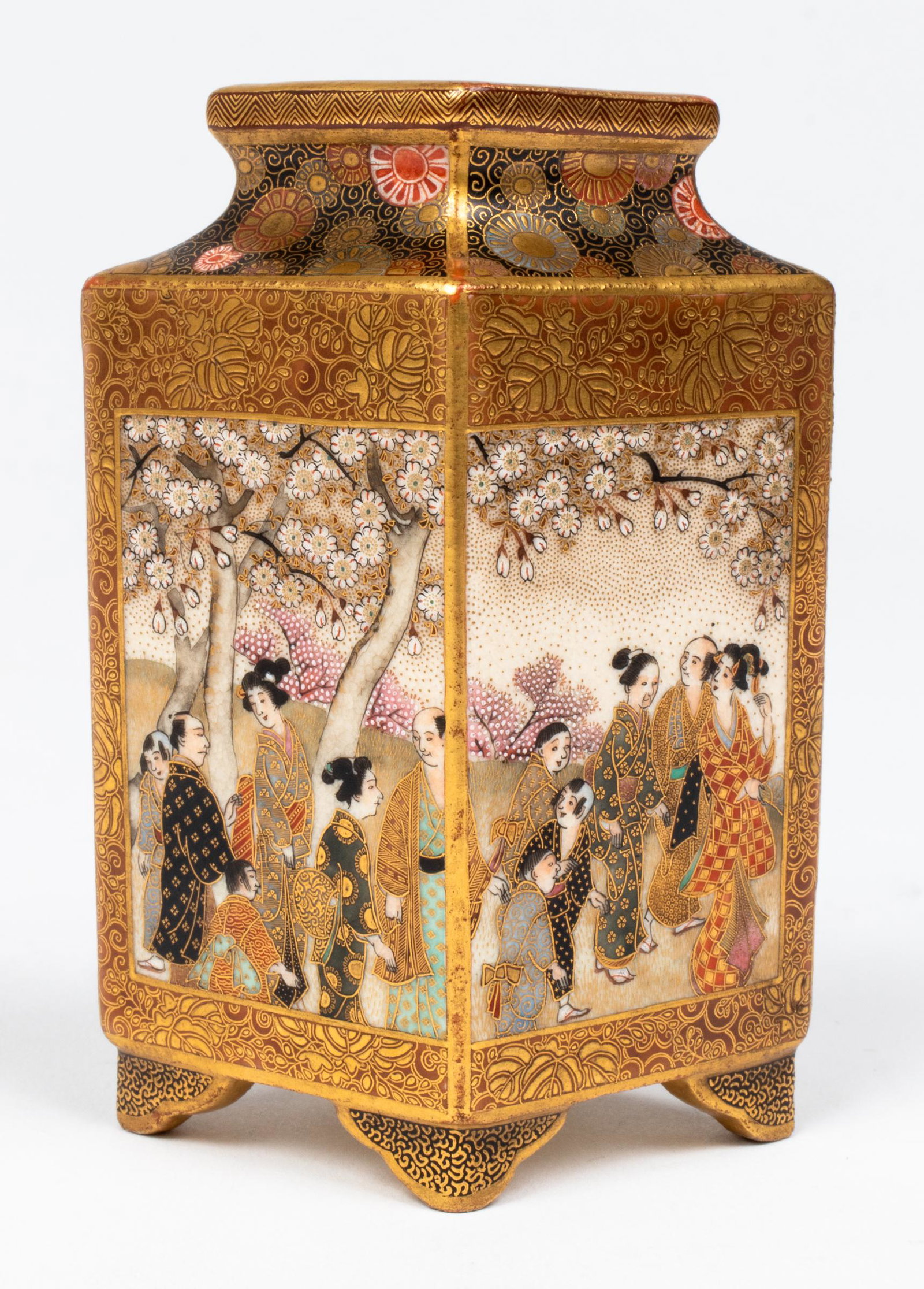 Japanese Satsuma Porcelain Vase (1 of 7)