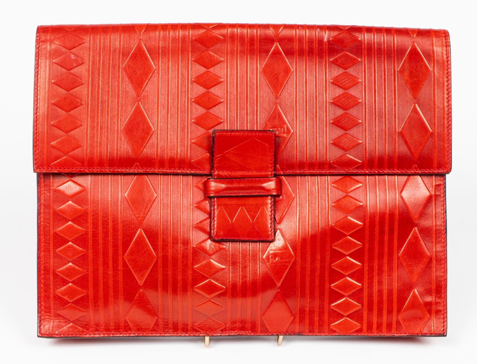 Fendi Red Leather Clutch / Portfolio (1 of 13)