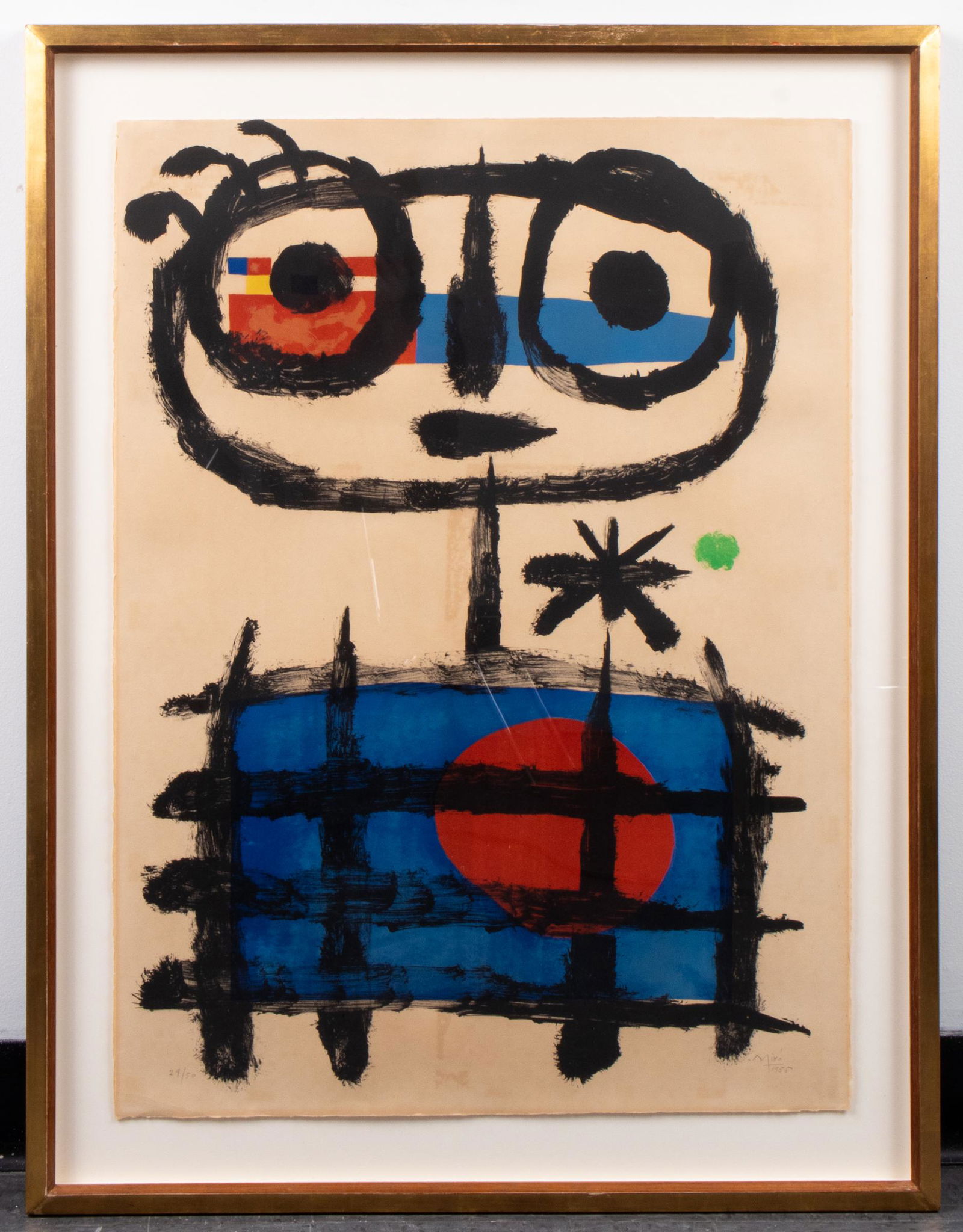 Joan Miro "The Sun Eater" Lithograph, 1955 (1 of 6)