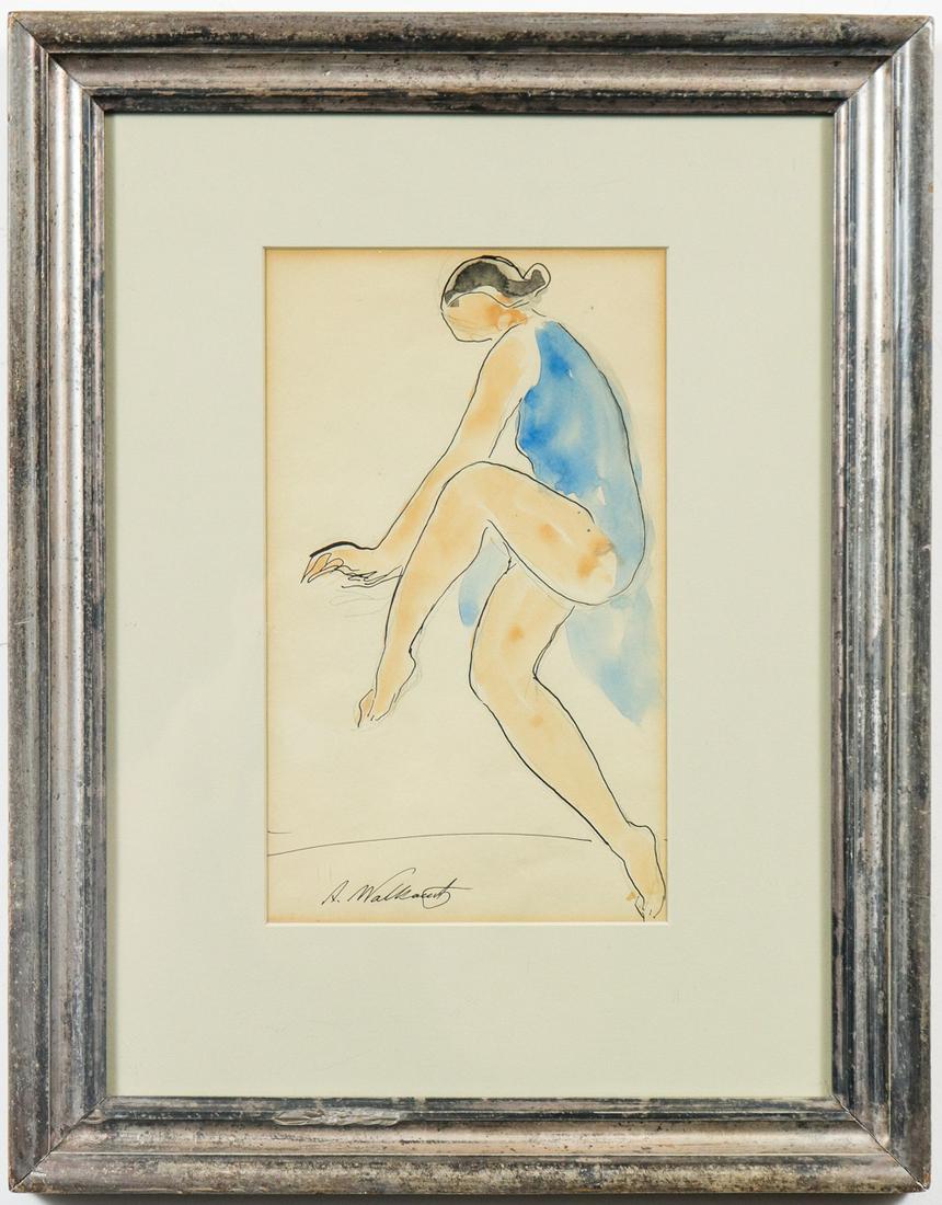 Abraham Walkowitz "Dancer" Watercolor on Paper (1 of 5)