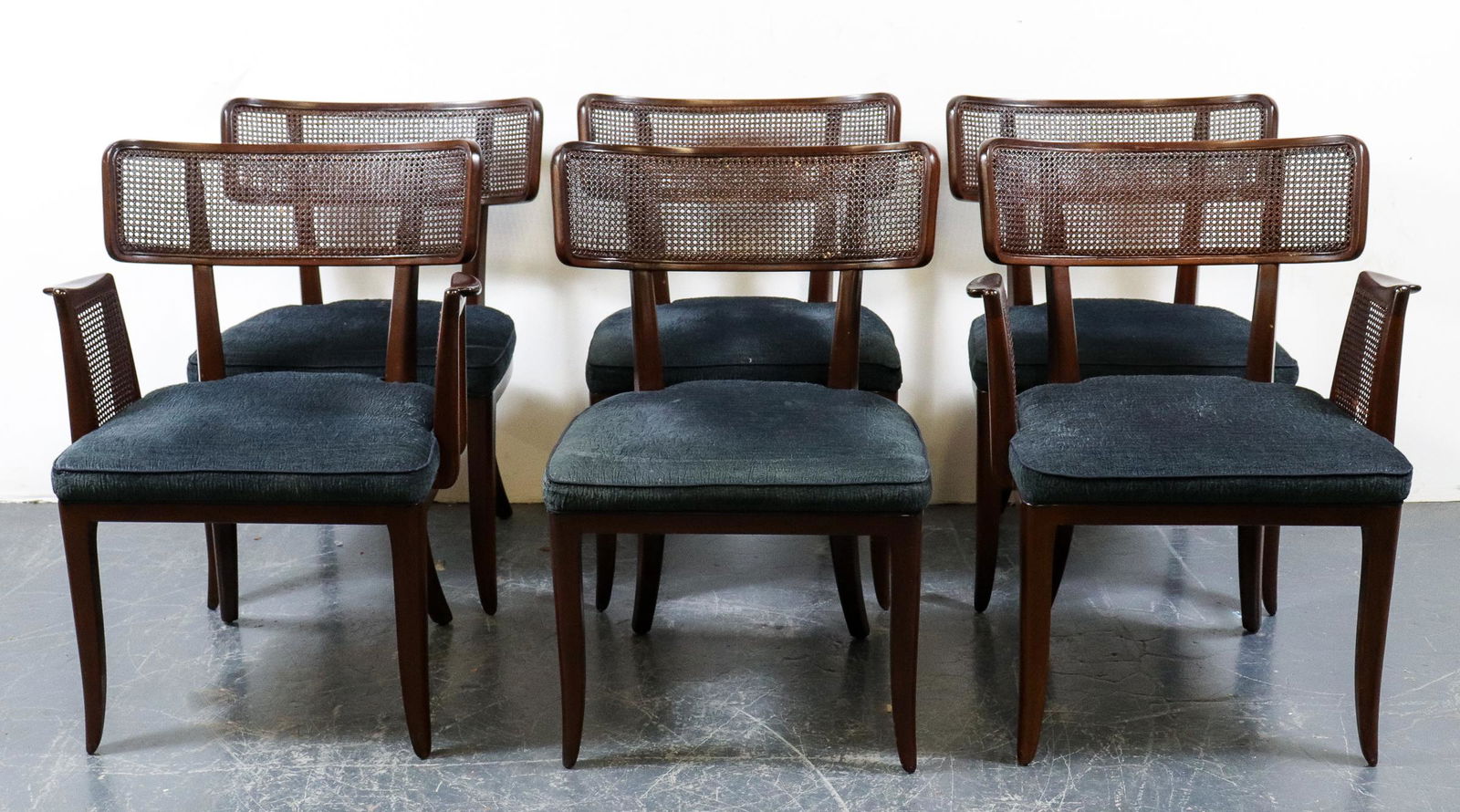 Edward Wormley for Dunbar Caned Dining Chairs, 6 (1 of 6)