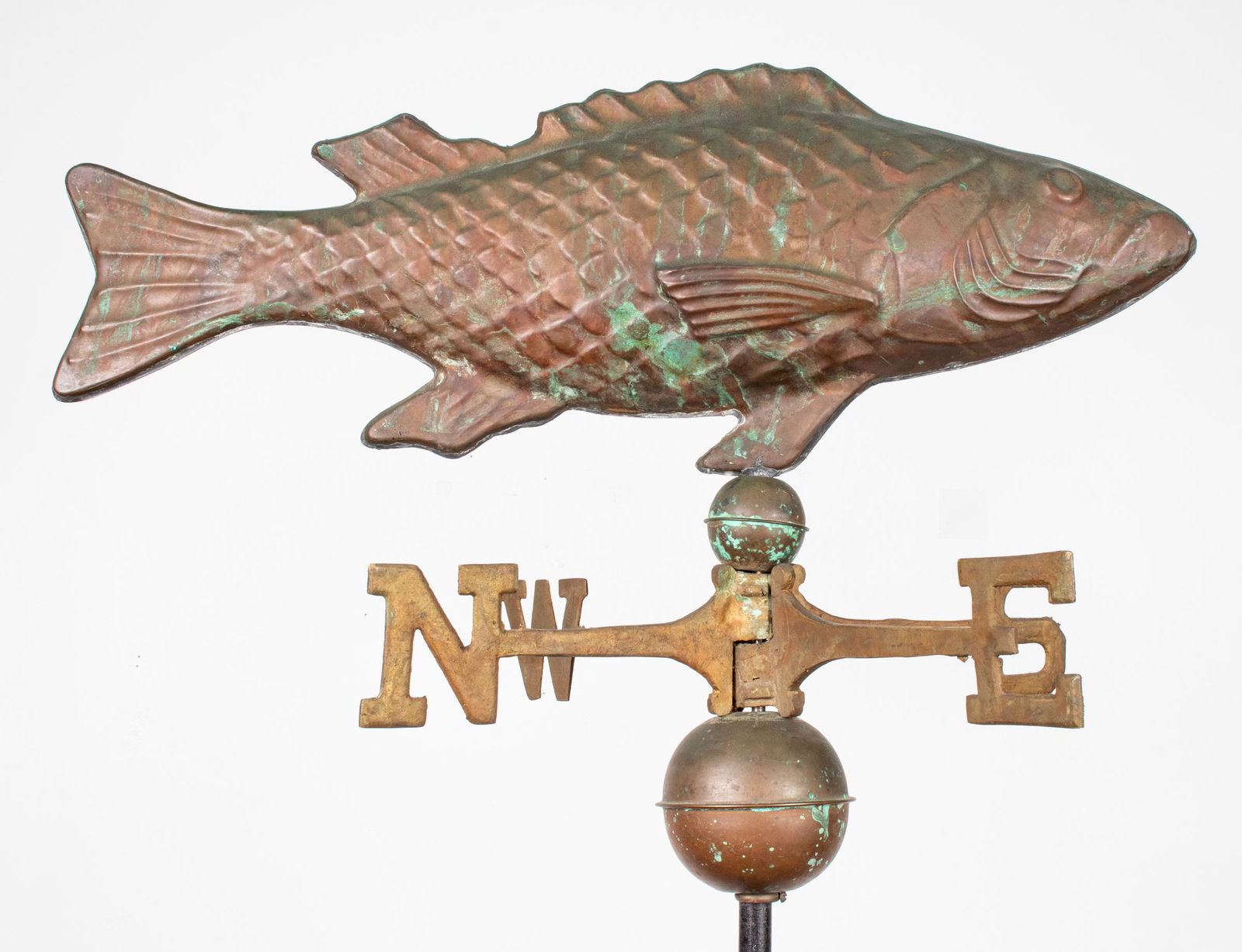 Americana Fish Weathervane with Marble Base (1 of 12)