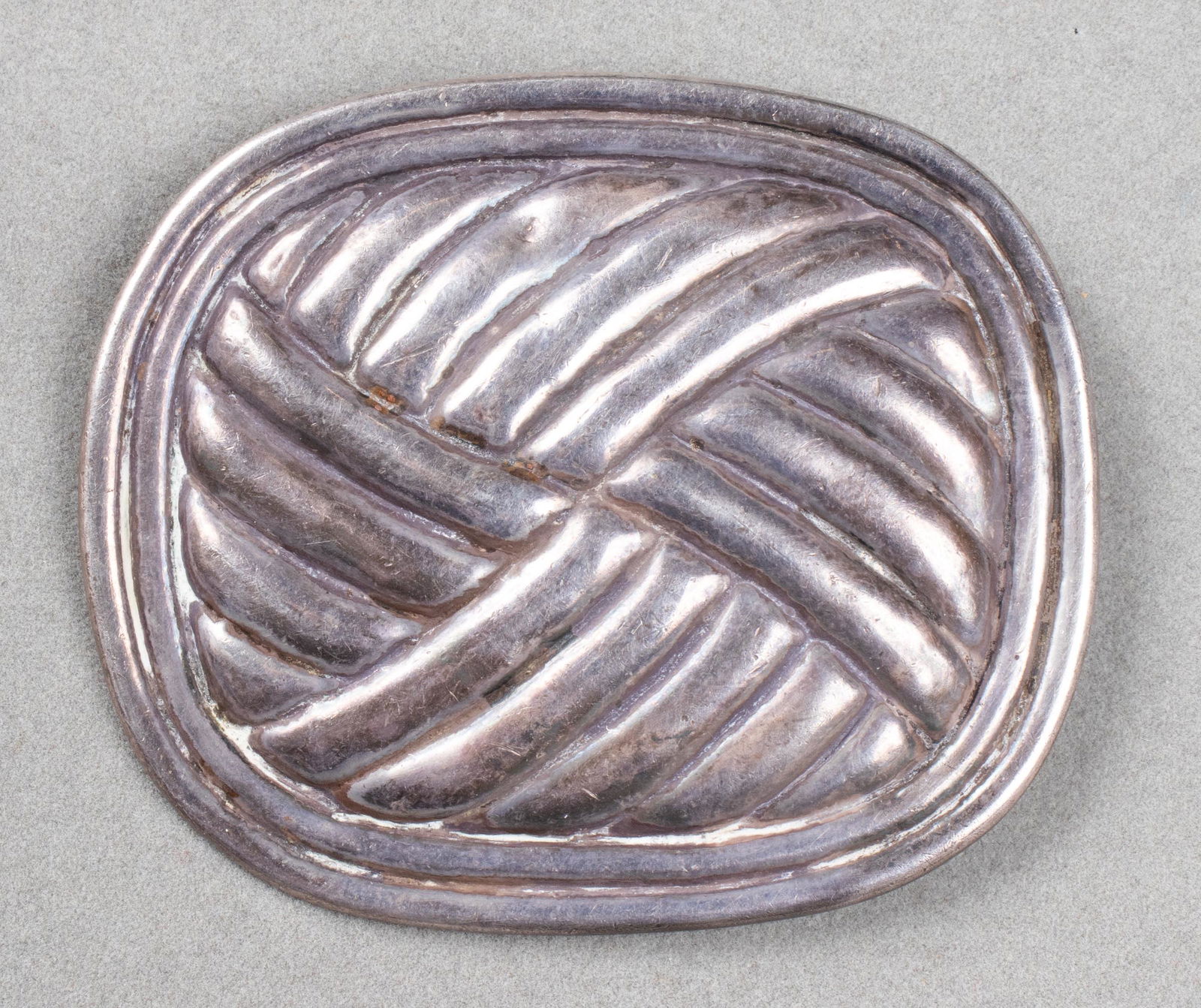 Spratling Taxco Silver Cushion Shaped Brooch / Pin (1 of 7)