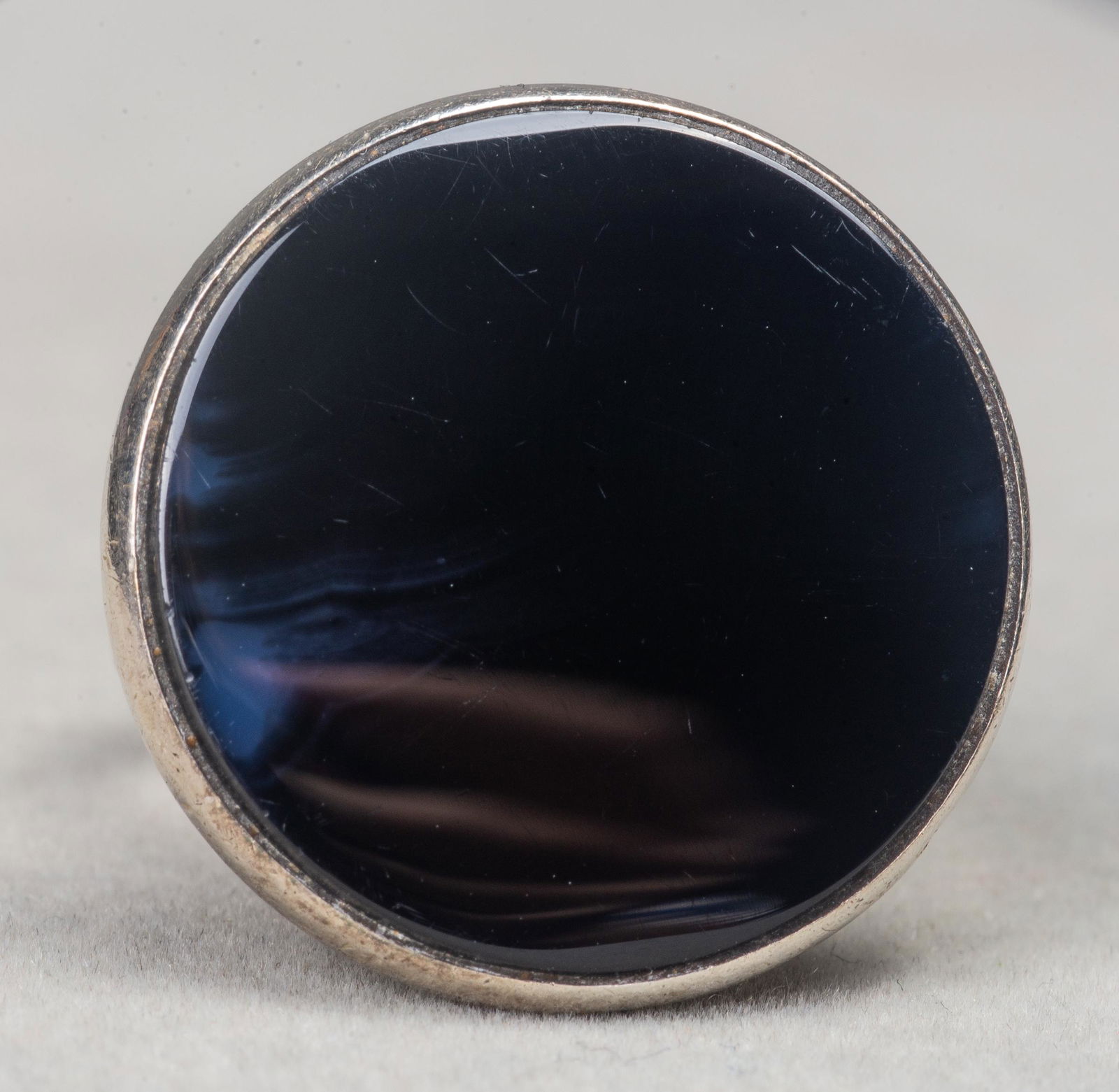 E.Granit & Co Mid-Century Modern Silver Onyx Ring (1 of 7)