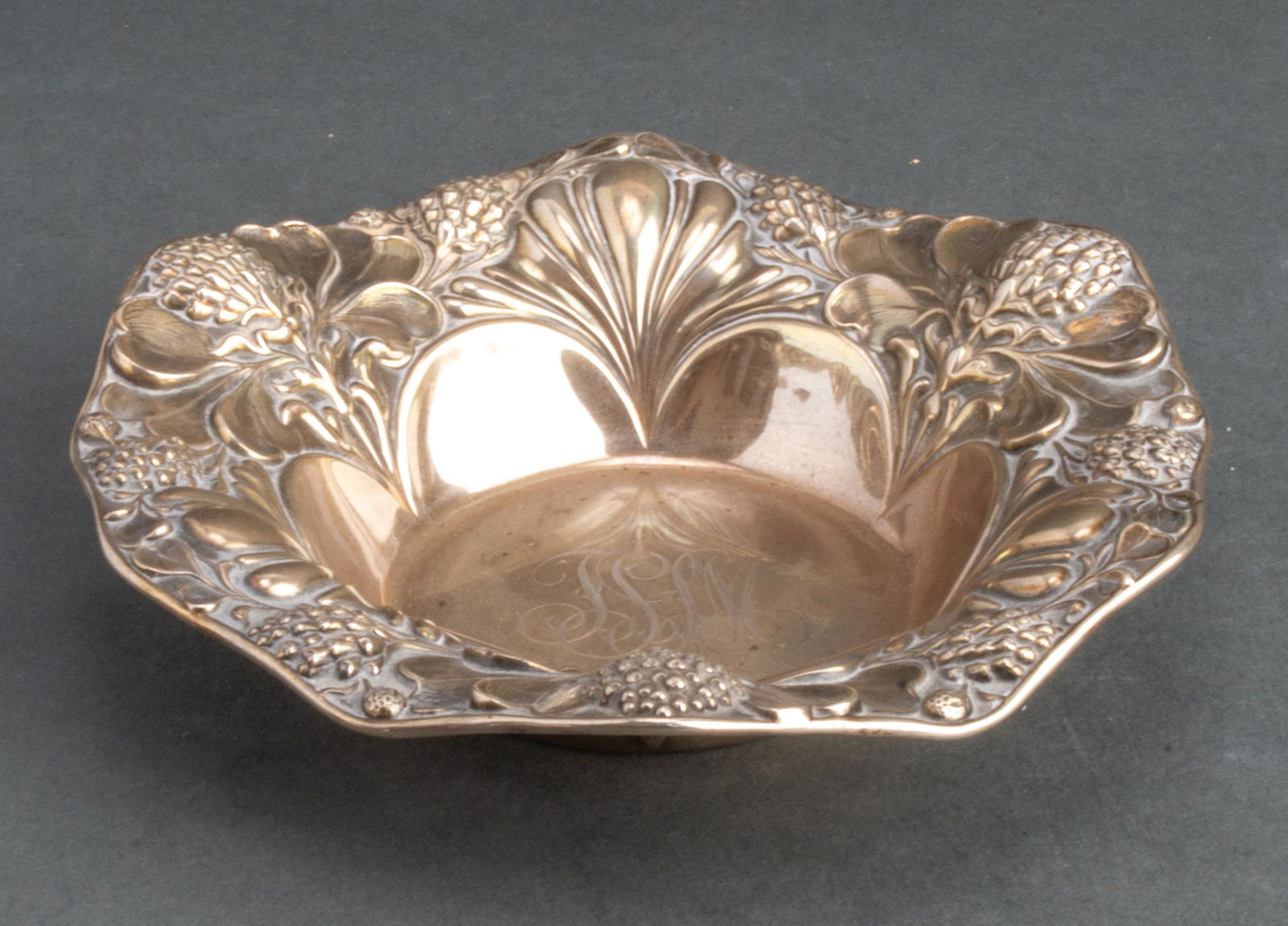 Gorham Silver Repousse Small Round Bowl (1 of 4)