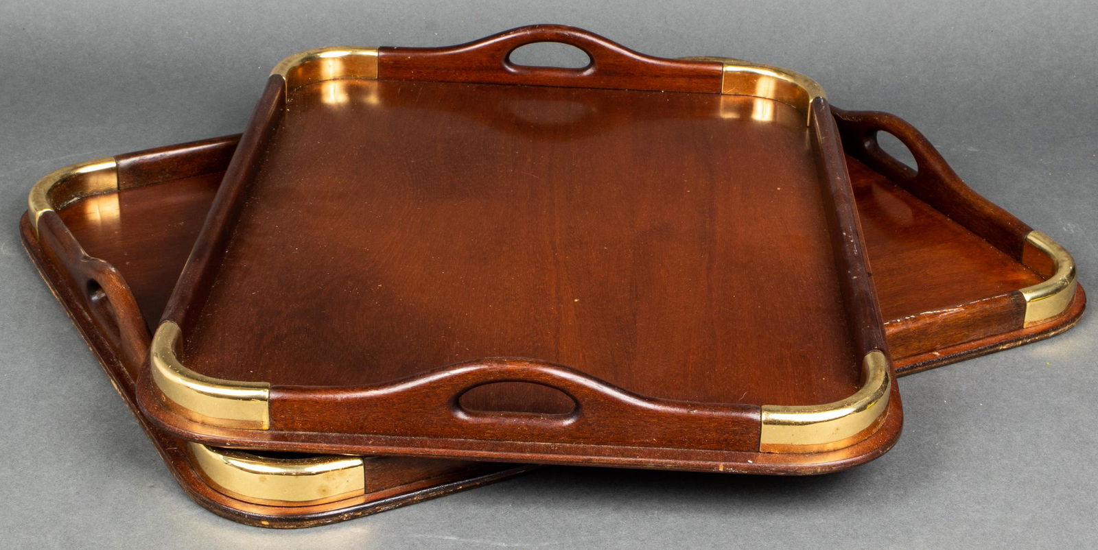 English Regency Style Nesting Serving Trays, 2 (1 of 3)