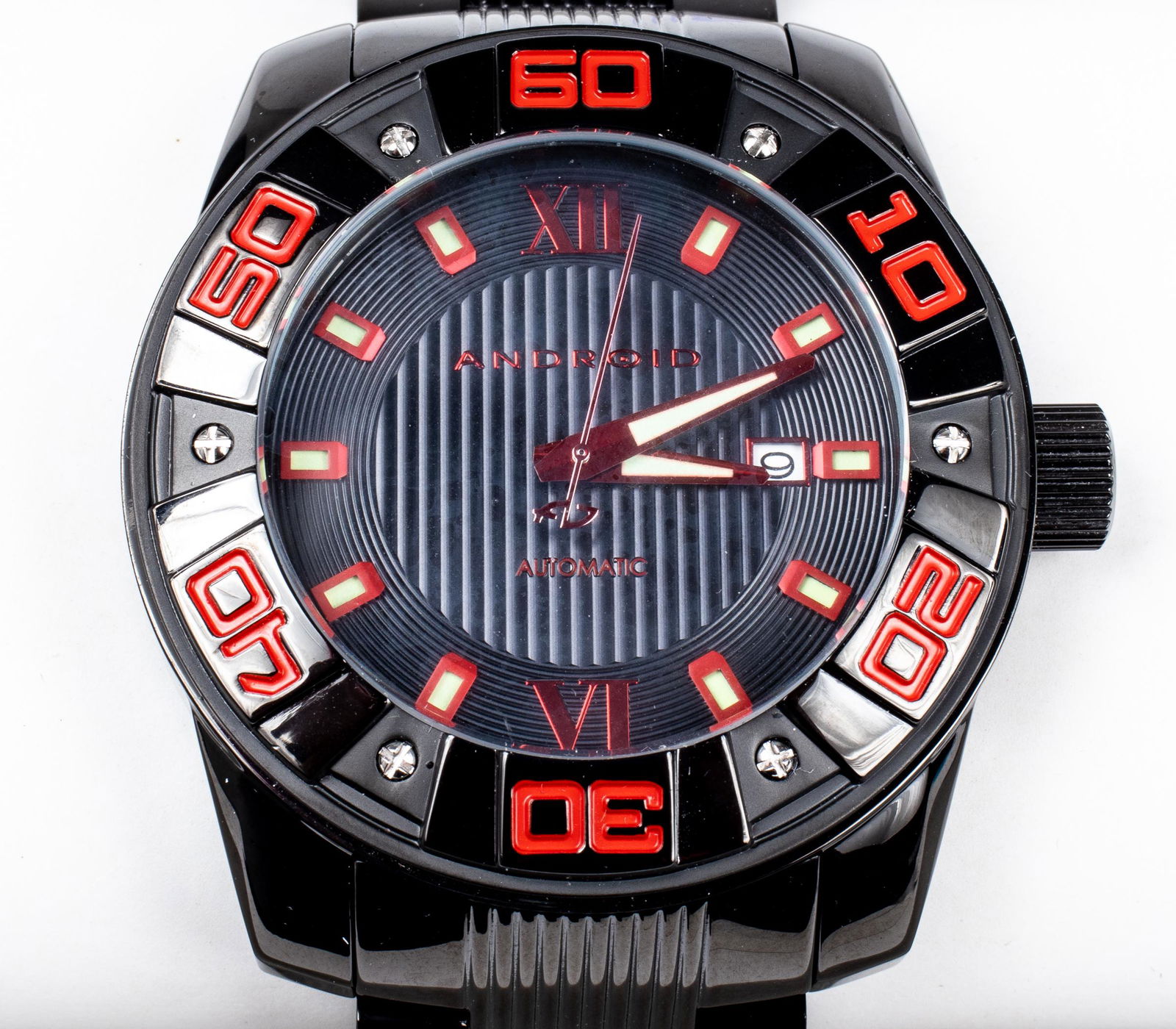 Android "Antigravity" Black & Red Automatic Watch (1 of 5)