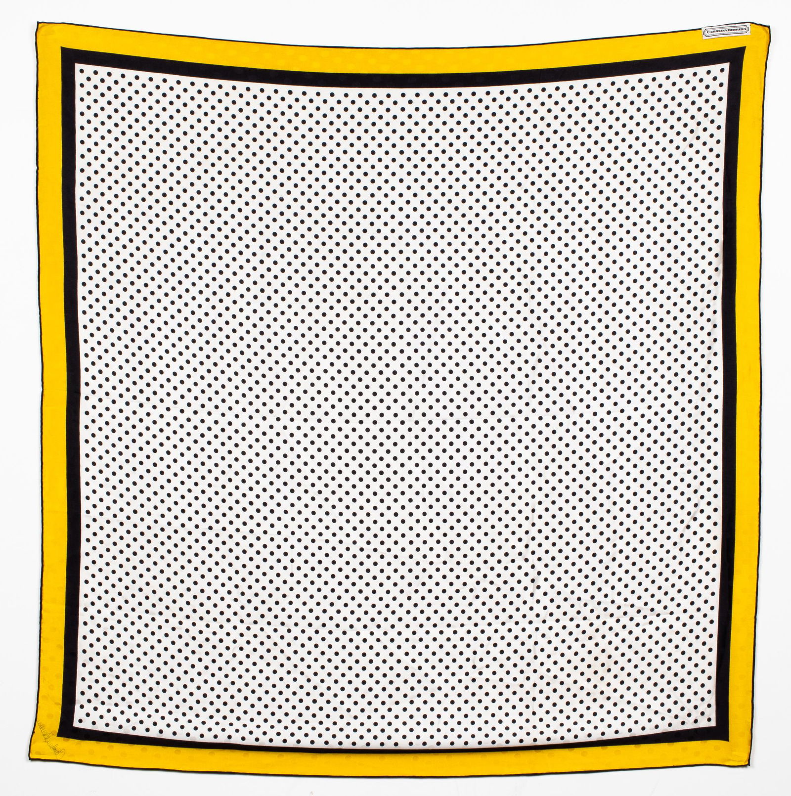 Carolina Herrera Polka Dot Silk Scarf (1 of 5)