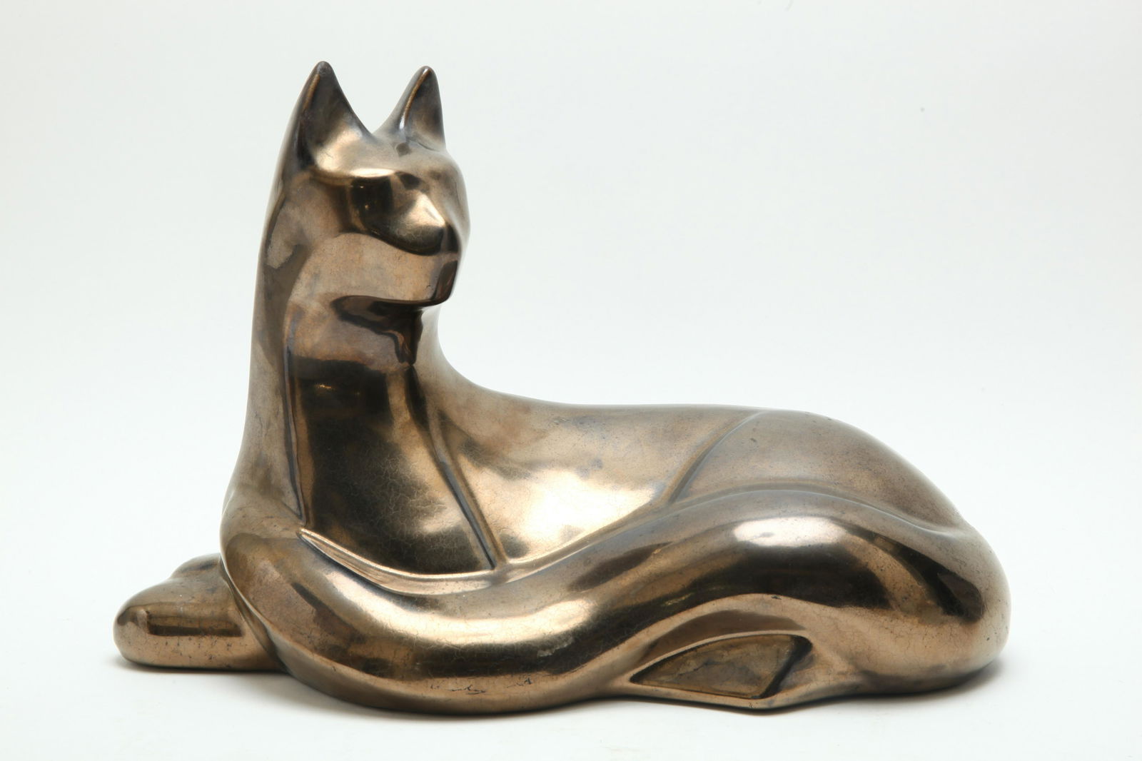 Royal Haeger Recumbent Cat Ceramic Sculpture (1 of 5)