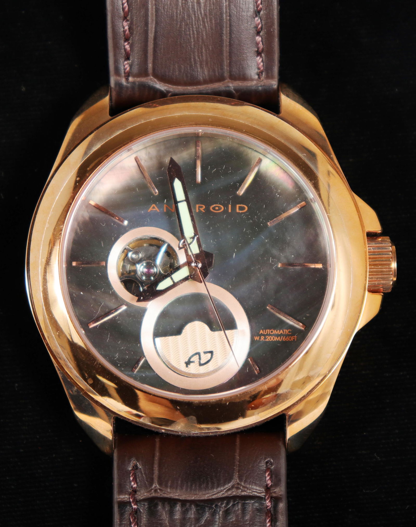 Android AD802 Open Heart Dial Automatic Watch (1 of 9)