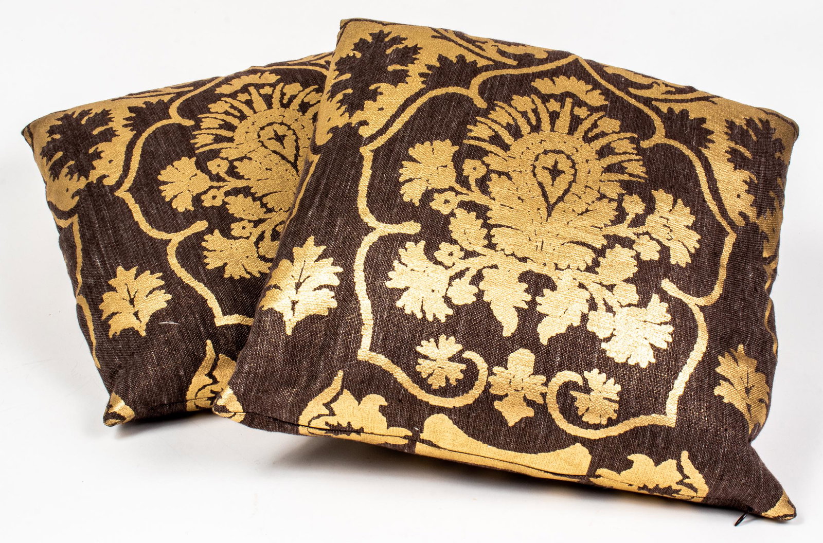 Decorative Metallic Print Throw Pillows, Pair (1 of 3)
