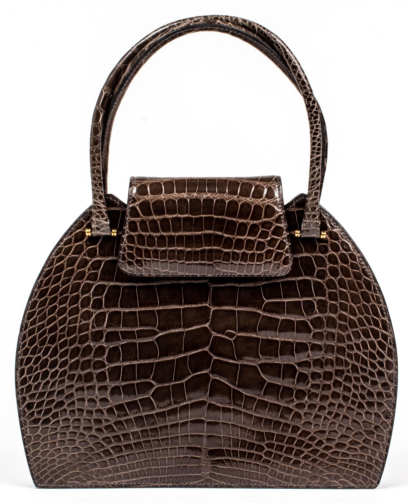 Vintage Grey Alligator Handbag (1 of 4)