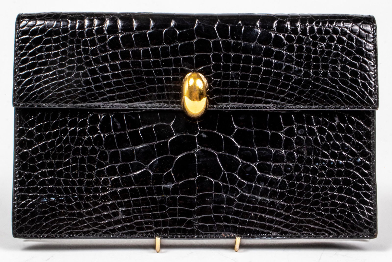 Kuc Black Alligator Clutch Bag (1 of 4)