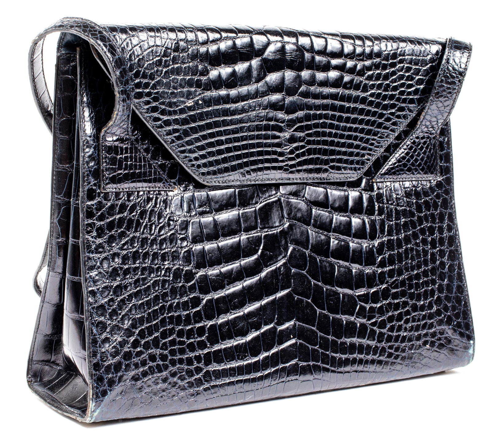 Kuc Black Crocodile Handbag (1 of 4)