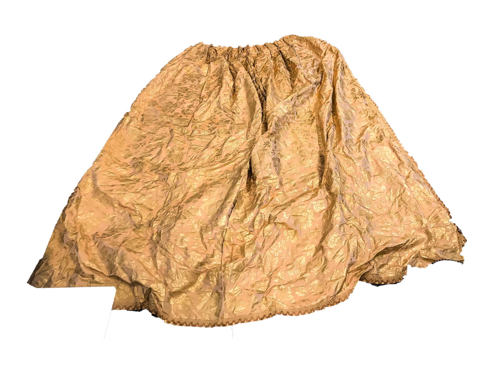 Custom Drapery Panels in Fortuny Fabric (1 of 4)