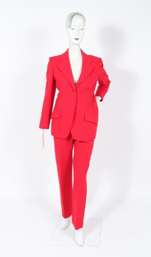 Bill Blass Tailored Wool Pant Suit Set (1 of 5)