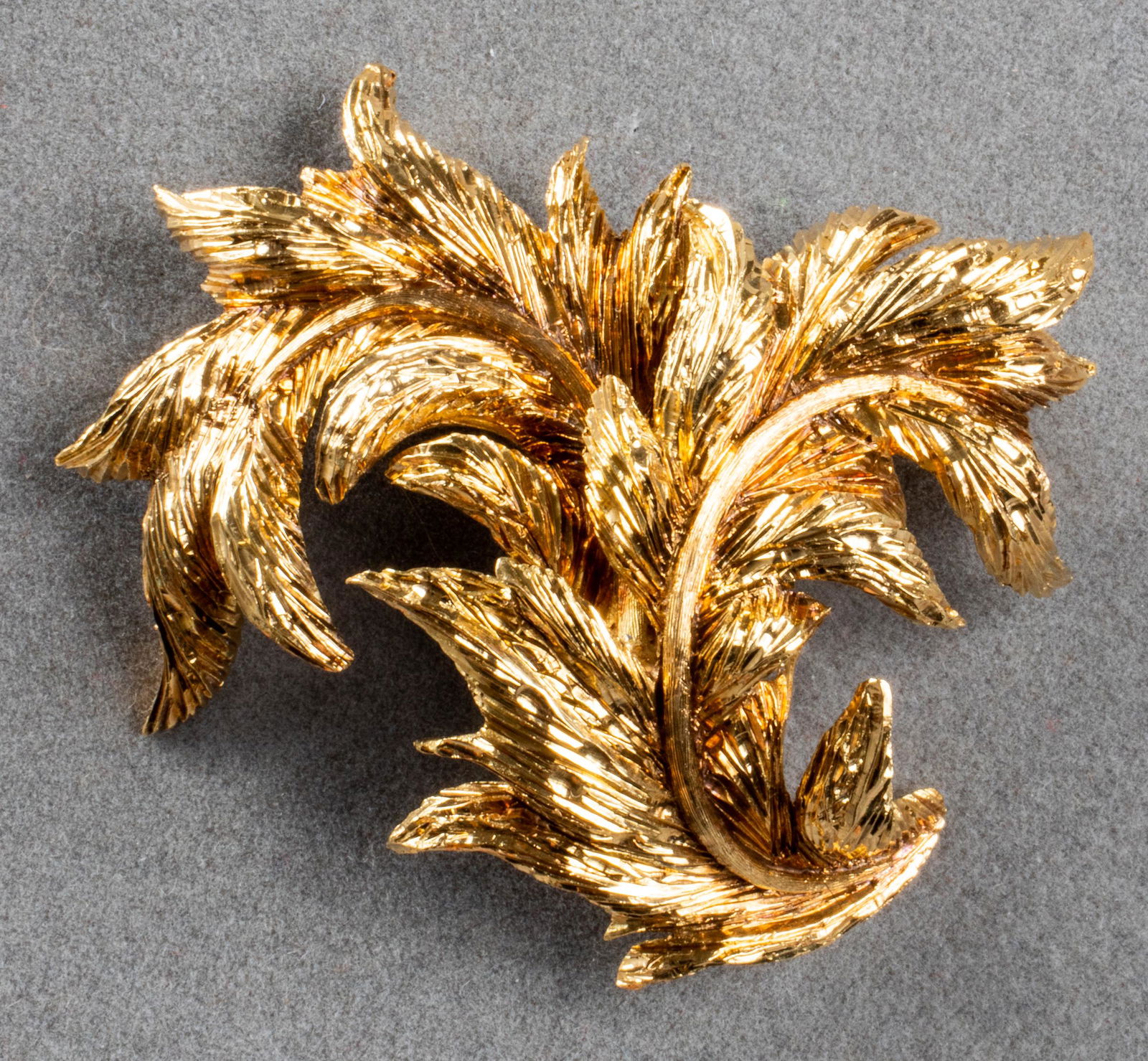 Vintage Tiffany & Co. 18K Yellow Gold Leaf Brooch (1 of 6)