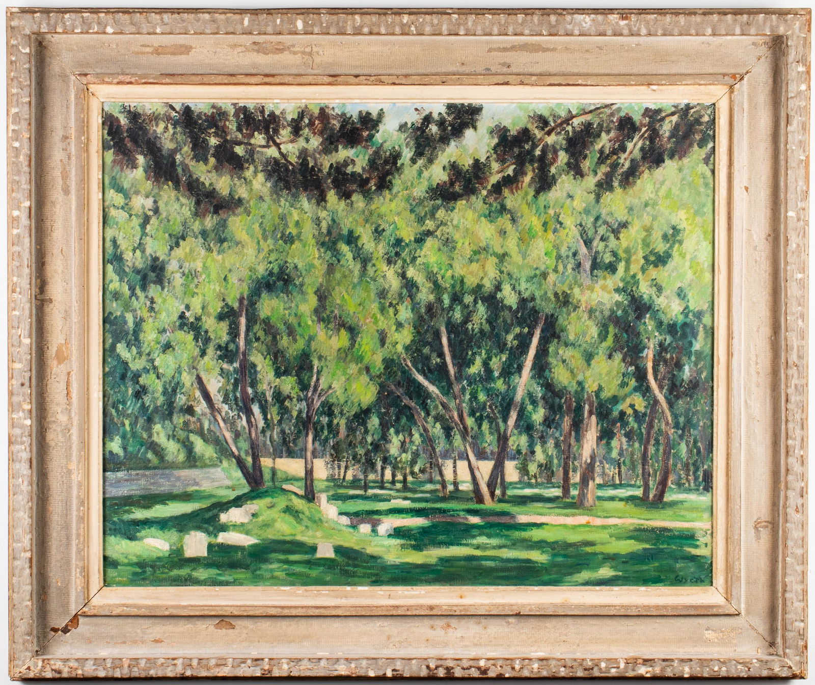 John Allan Wyeth "Ruins at Olympia" Oil on Canvas (1 of 9)