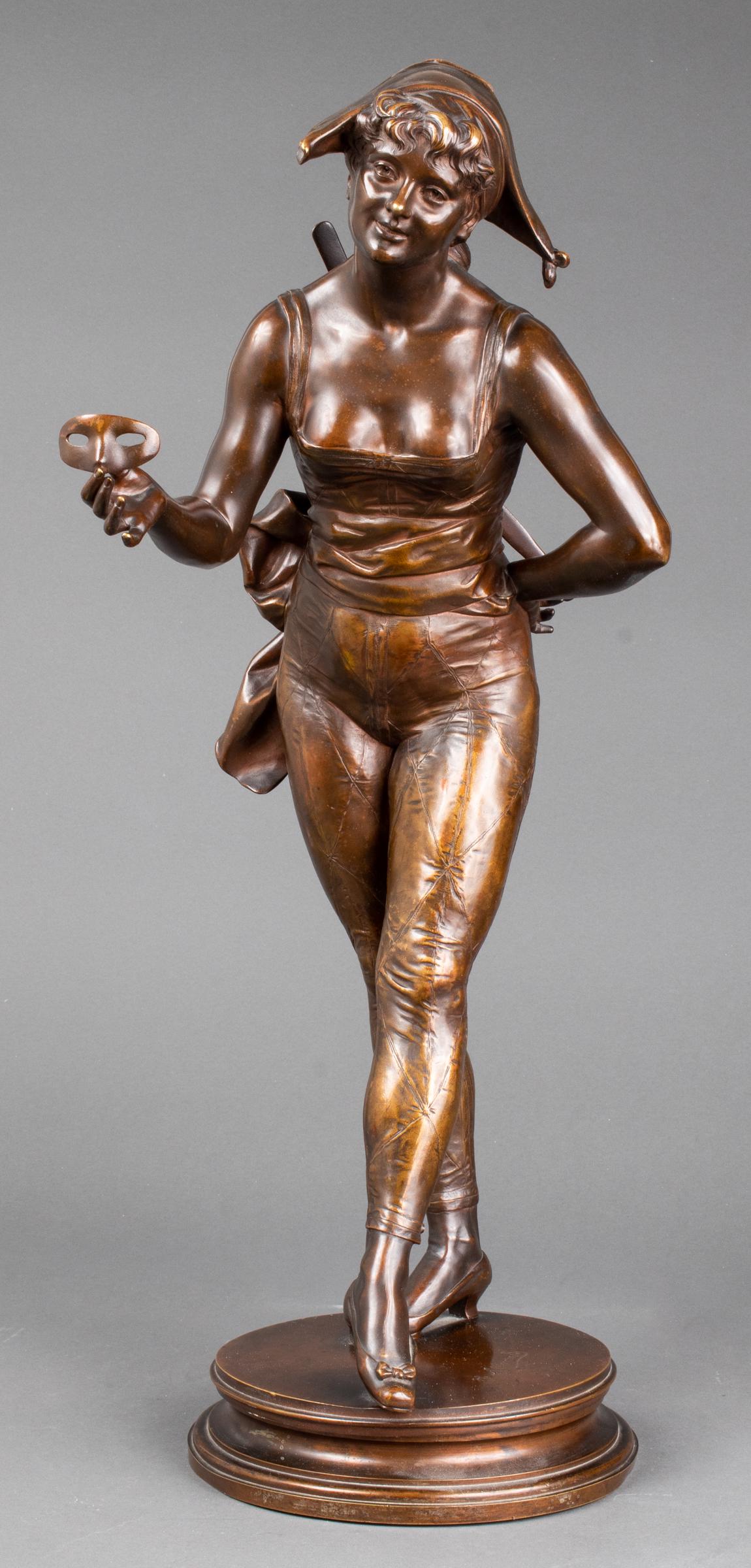 Henri Allouard "Colombina" Bronze Sculpture (1 of 15)