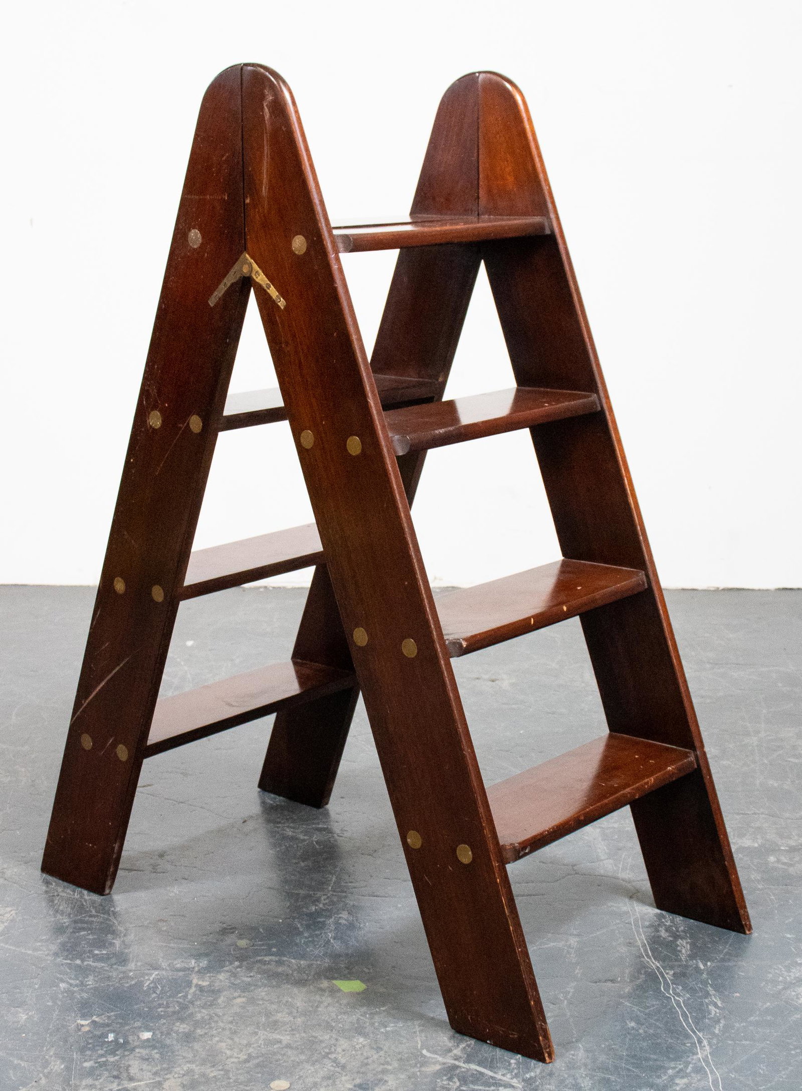 English Mahogany Library Folding Step Ladder (1 of 7)
