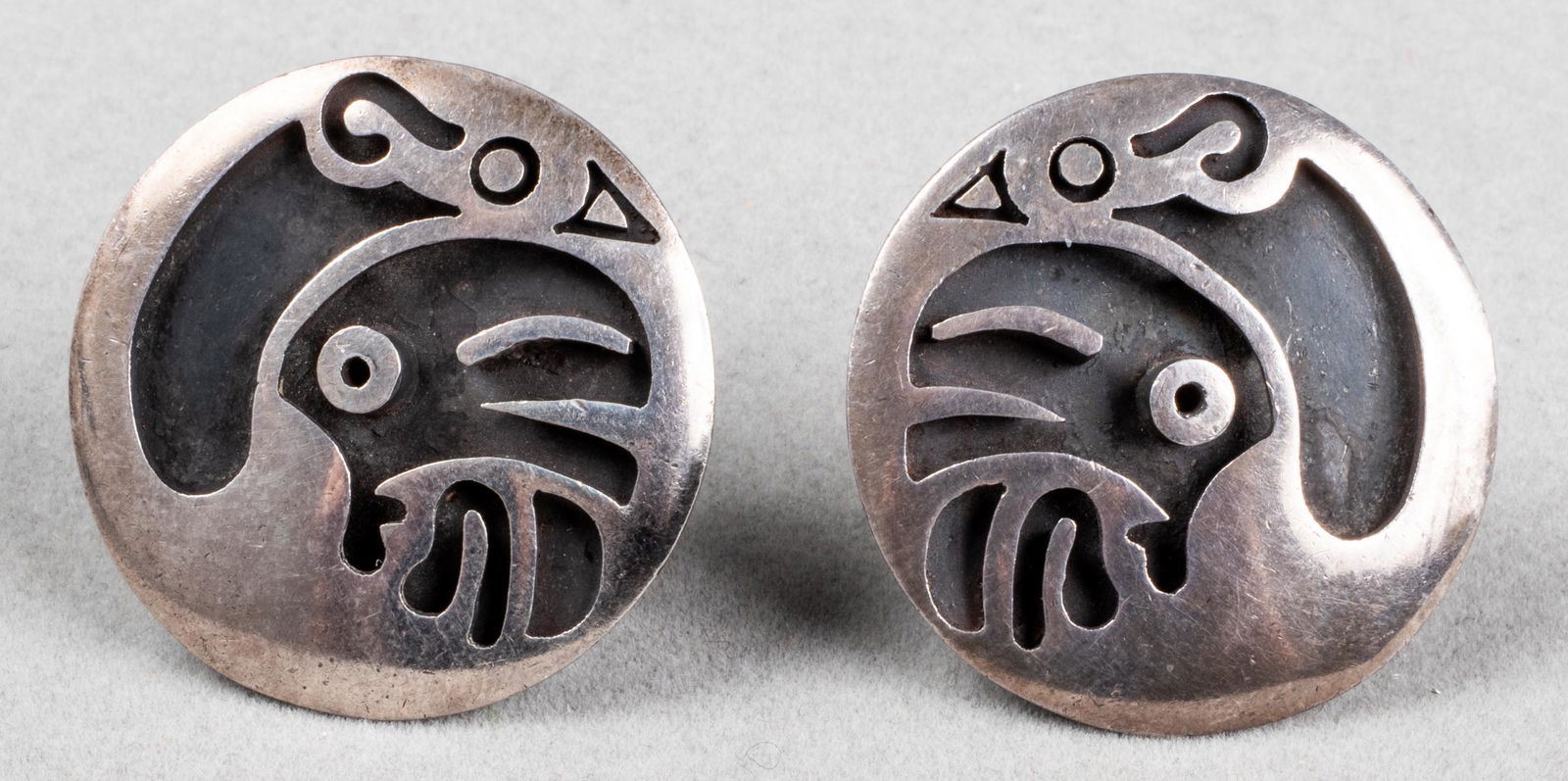 Pair of Antonio Pineda Taxco Silver Cufflinks (1 of 3)