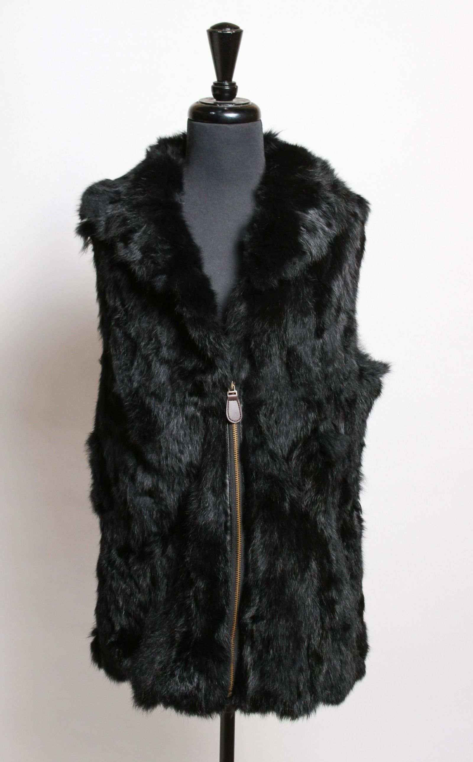 La Fiorentina Women's Black Mink Vest (1 of 8)
