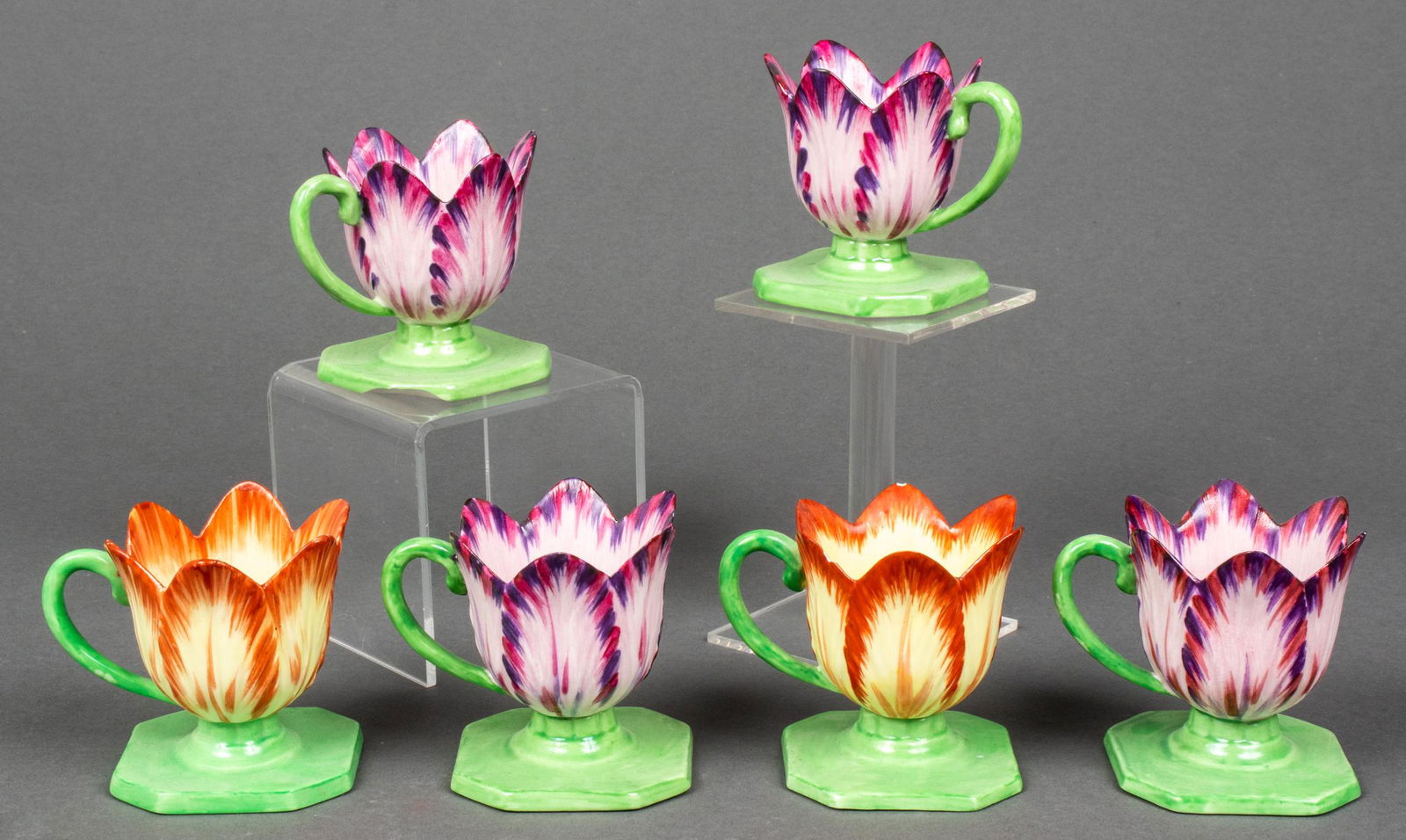 Mottahedeh Pottery Tulip Candle Holders, 6 (1 of 5)