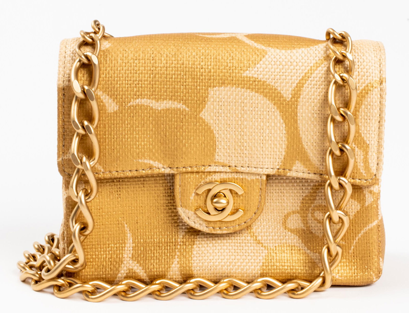 chanel raffia bag