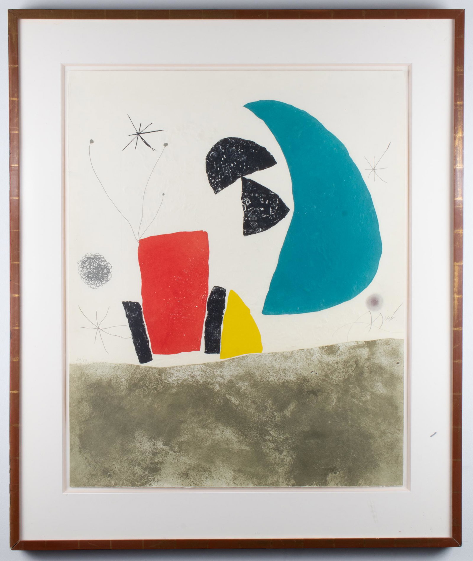 Joan Miro "Plate VIII (from Espriu-Miró)" Etching (1 of 9)