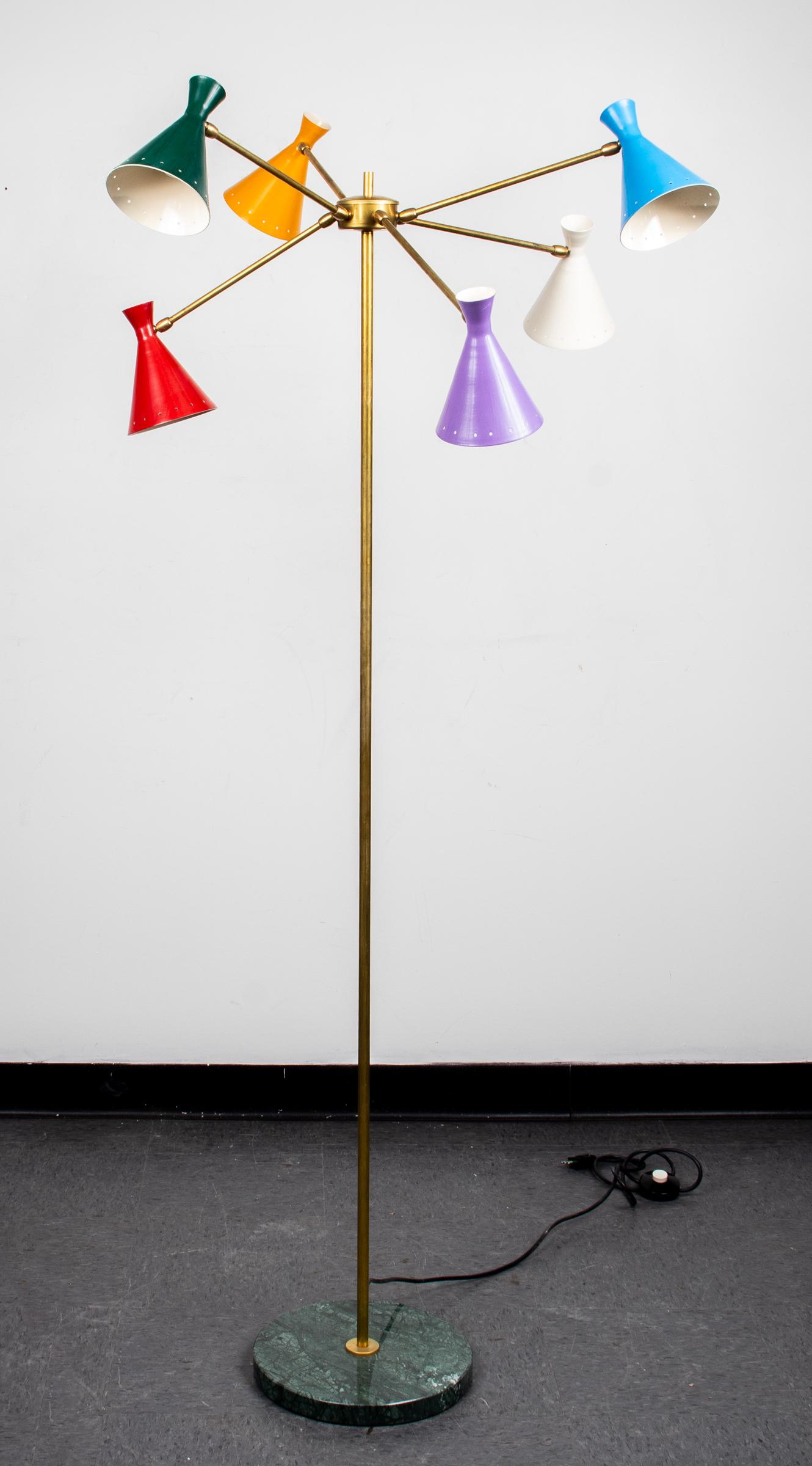 Italian Mid-Century Stilnovo Style Floor Lamp (1 of 10)