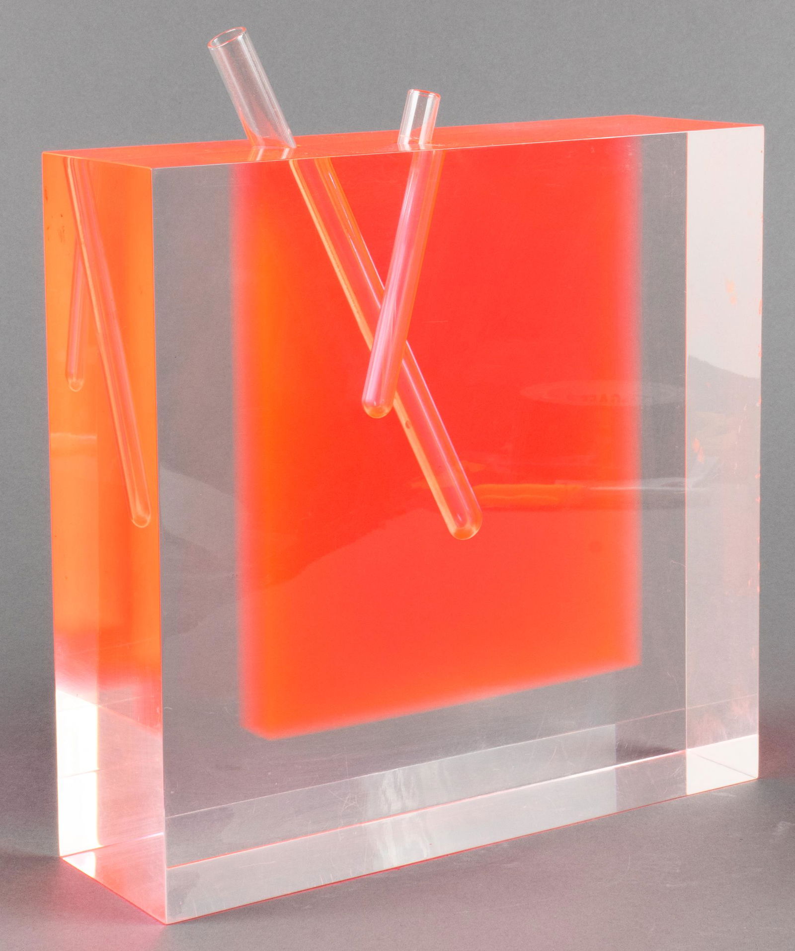 Shiro Kuramata "Flower Vase #3" Acrylic & Glass (1 of 12)