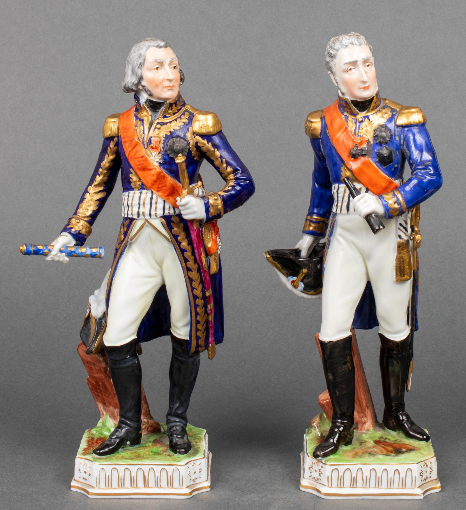 Dresden Porcelain Military Officer Figures, 2 (1 of 15)