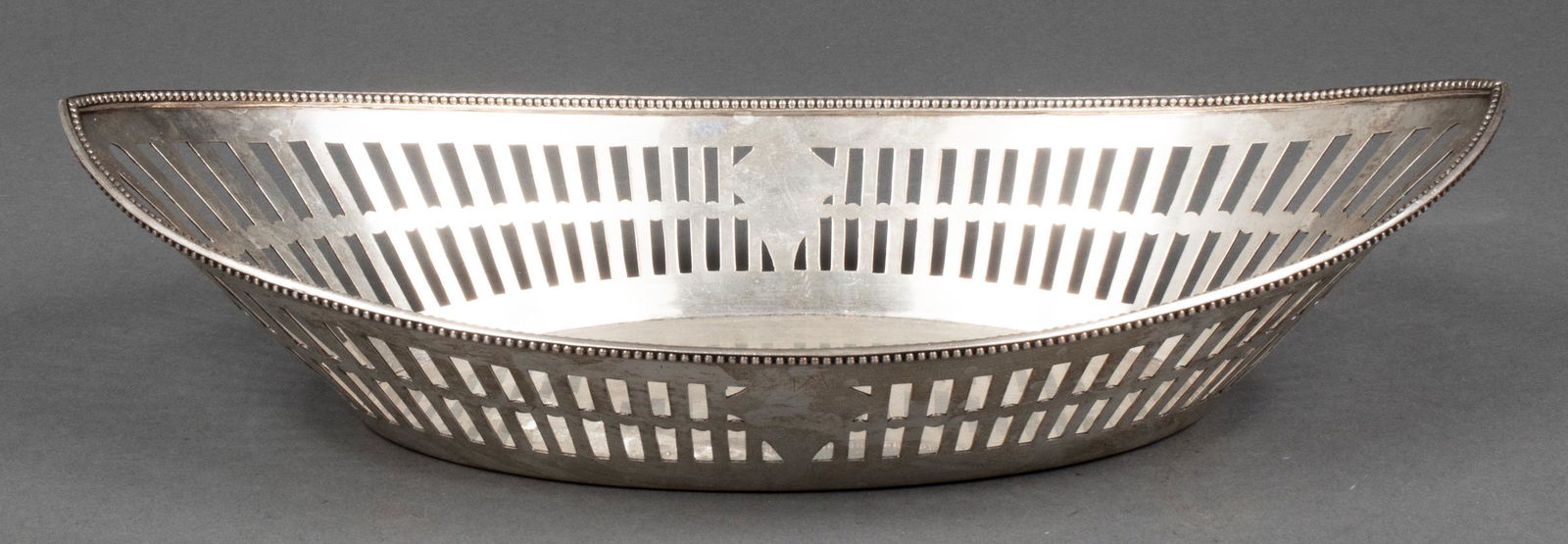 German Silver Pierced Bread Dish (1 of 8)