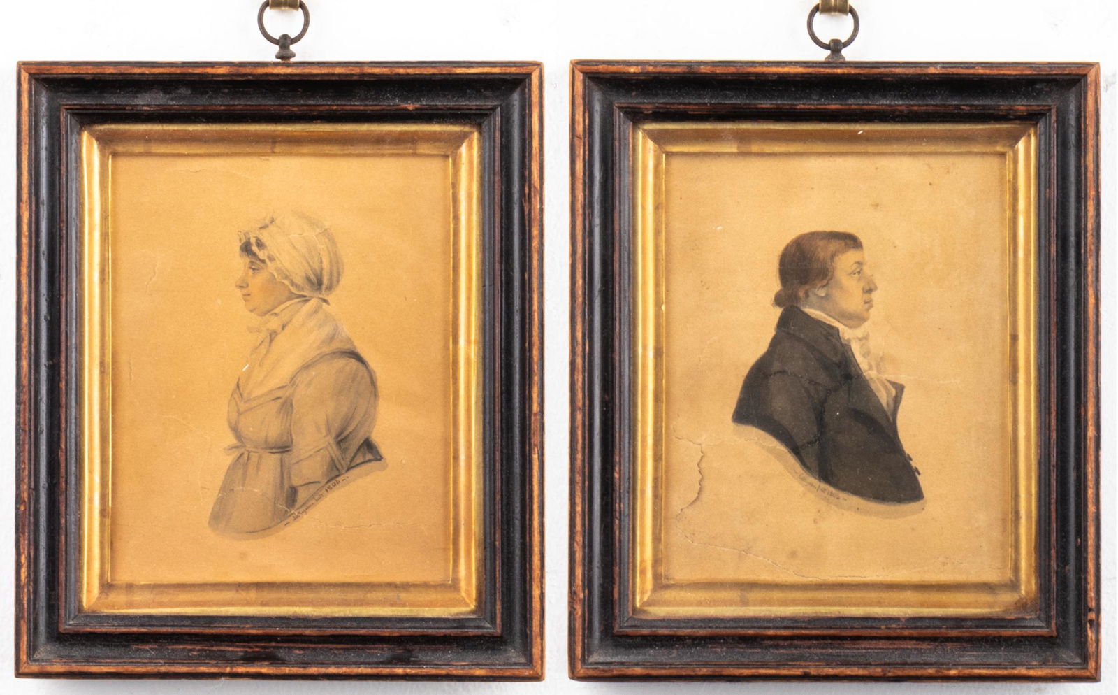 Littlejohn Signed 19th C. English Portraits, Pair (1 of 12)