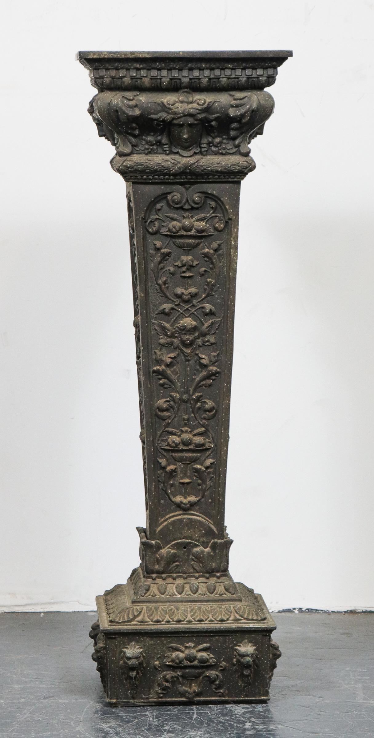 Victorian Manner Cast Metal Pedestal Plant Stand (1 of 6)