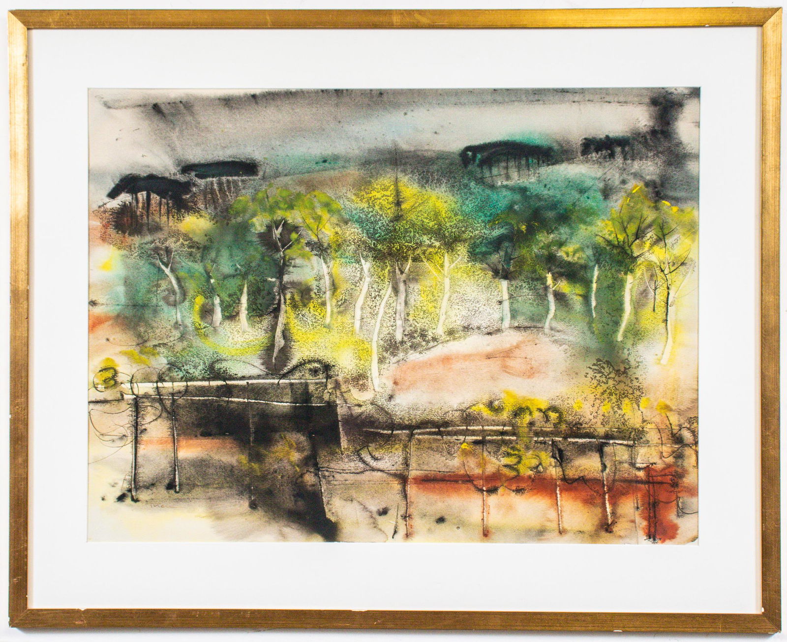 William Thon "Olives and Grapes" Watercolor (1 of 11)