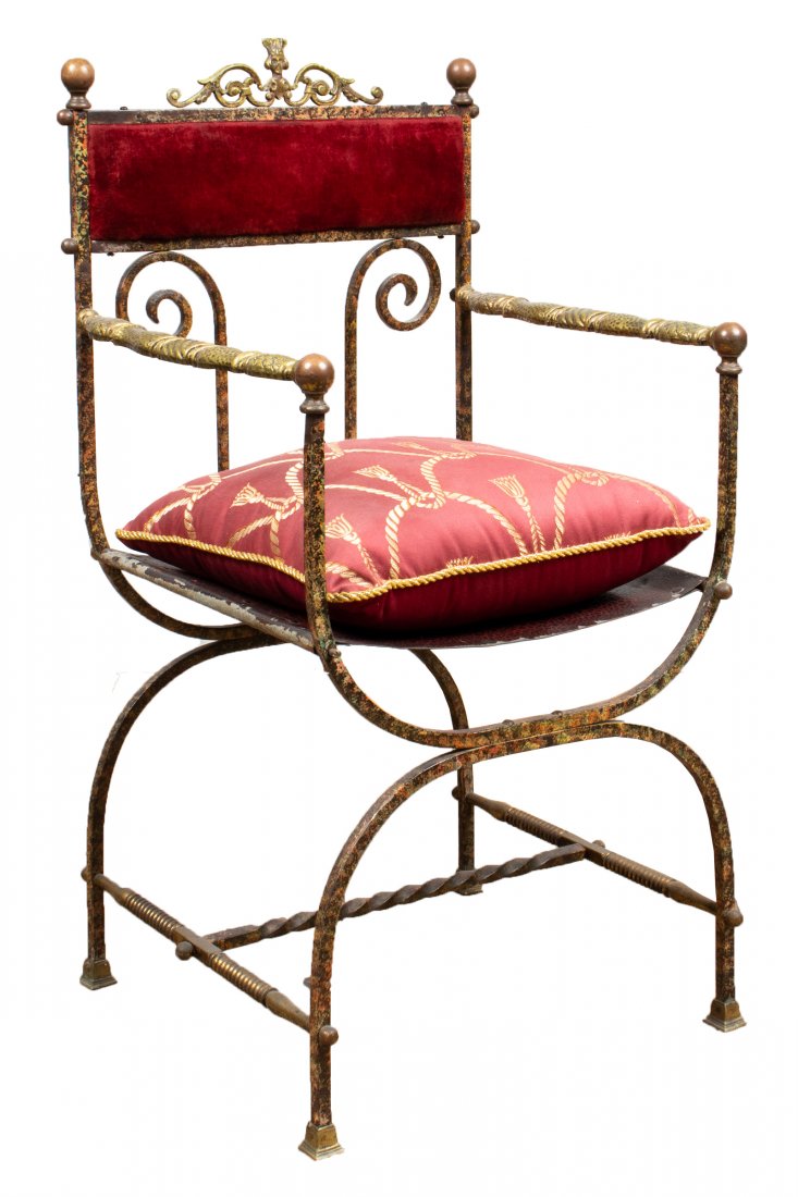 Oscar Bach Directoire Style Metal Chair (1 of 7)