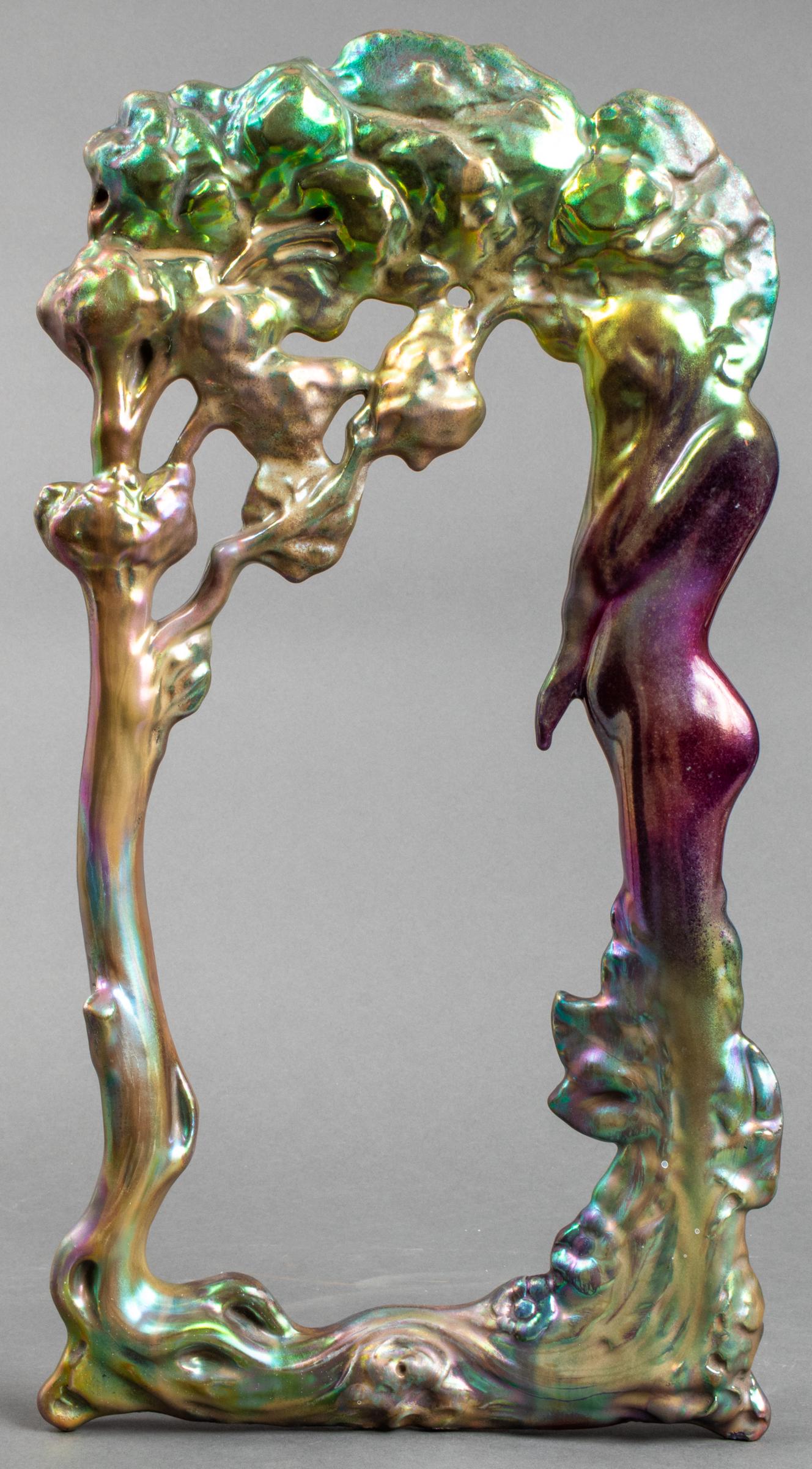 Delphin Massier Iridescent Art Nouveau Frame (1 of 7)