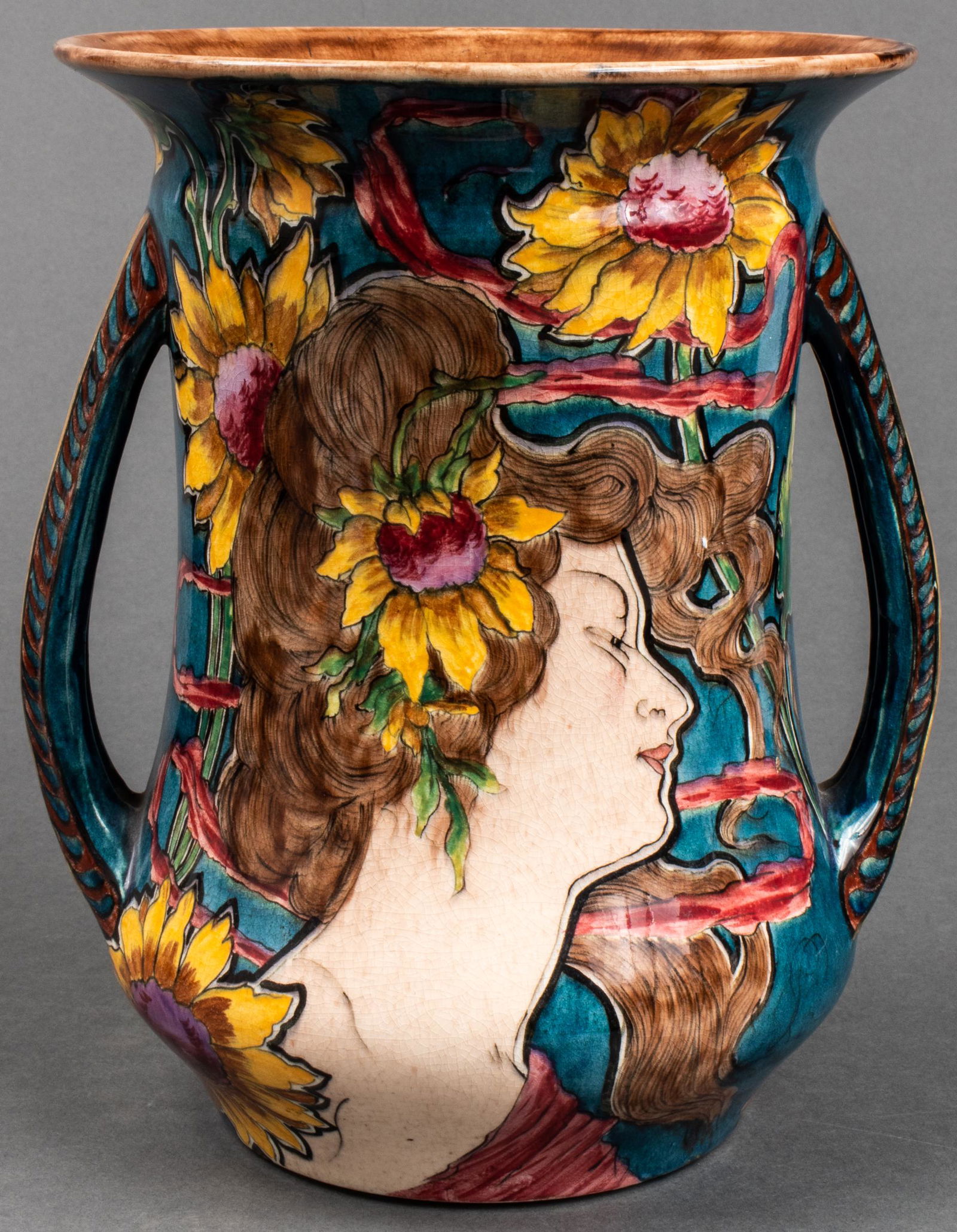 Royal Bonn Art Nouveau Pottery Vase (1 of 8)