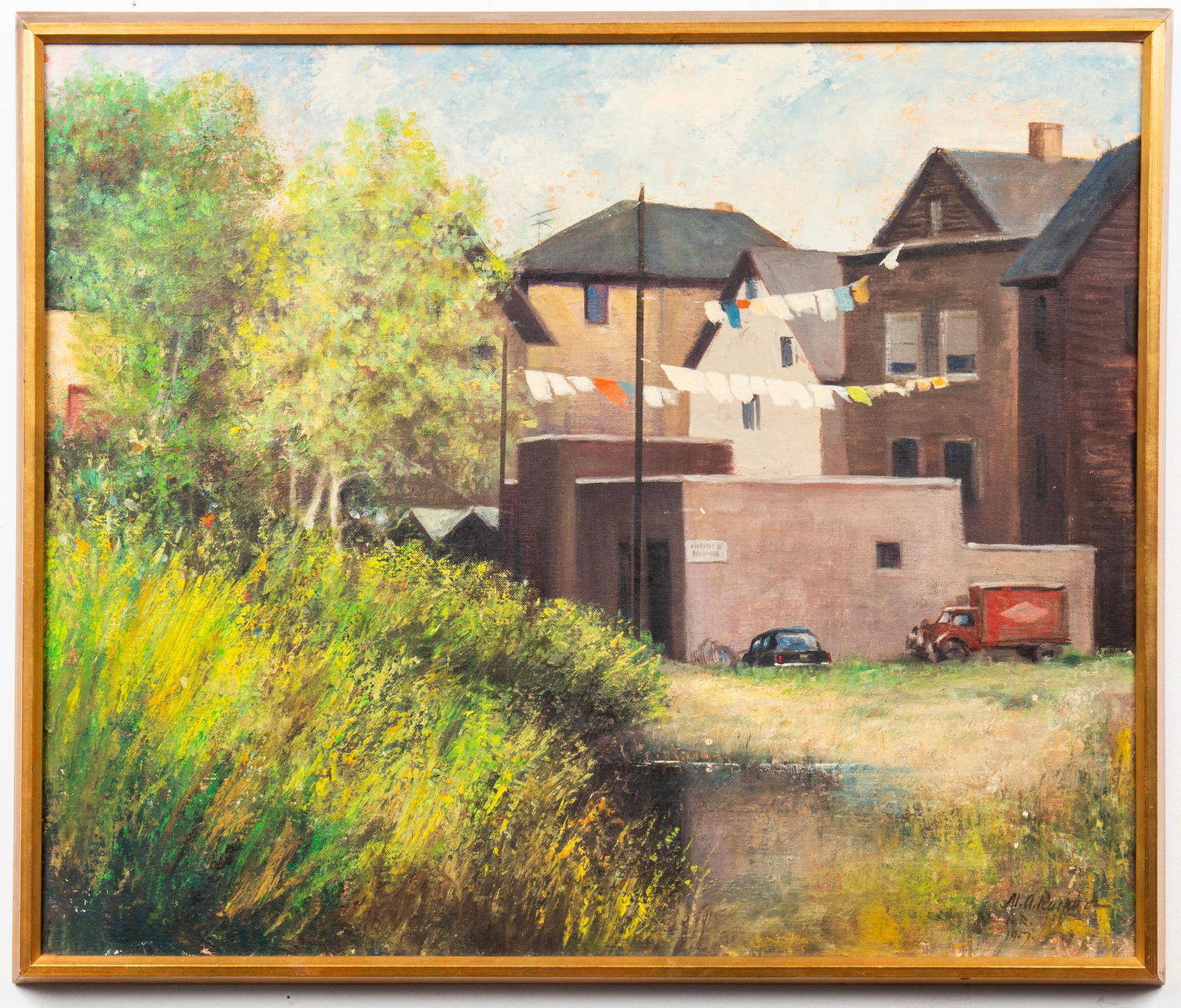 Maximilian Rasko "Pelham, NY" Oil on Board (1 of 7)