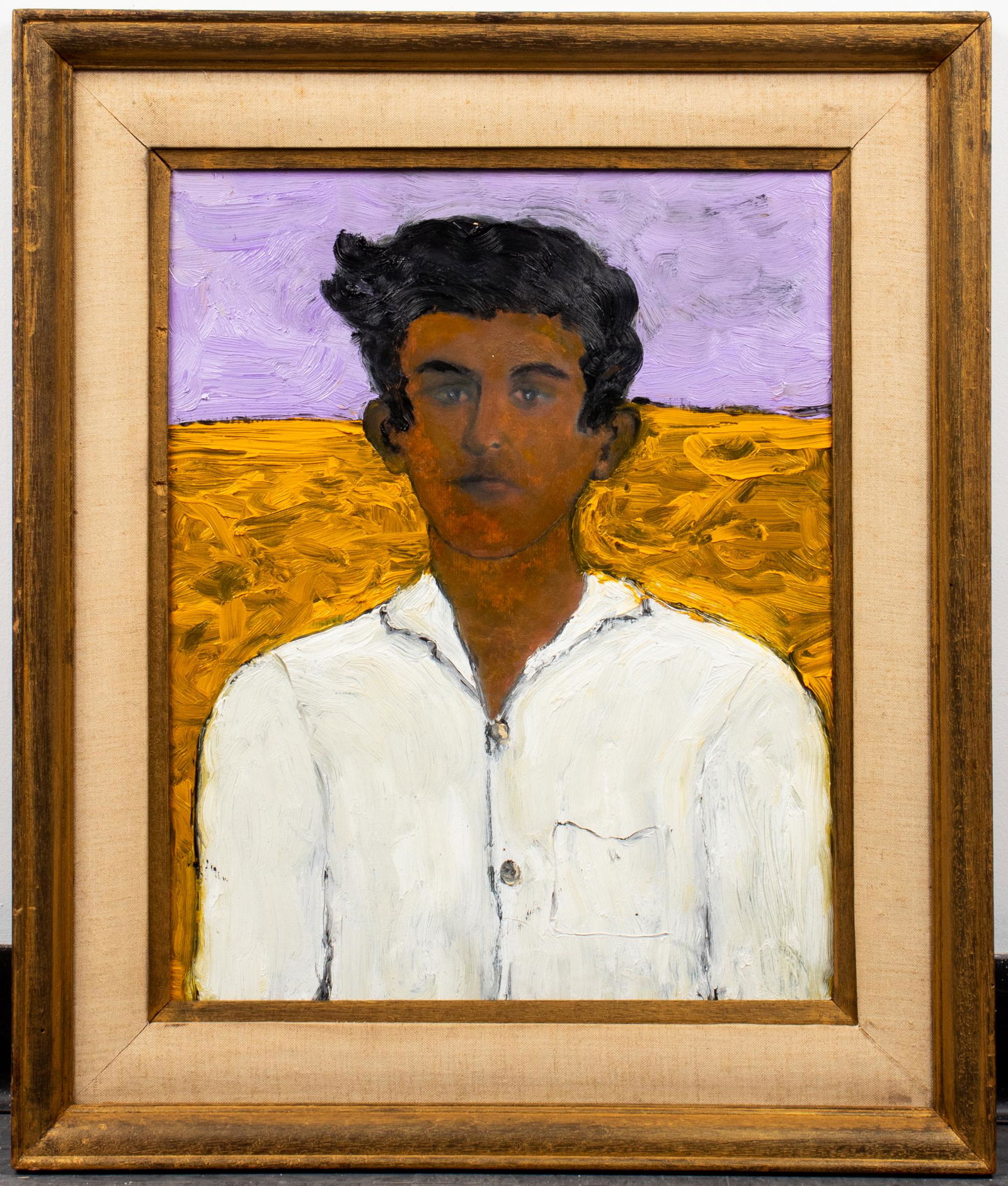 Abraham Pariente "Father" Modern Oil on Board (1 of 6)